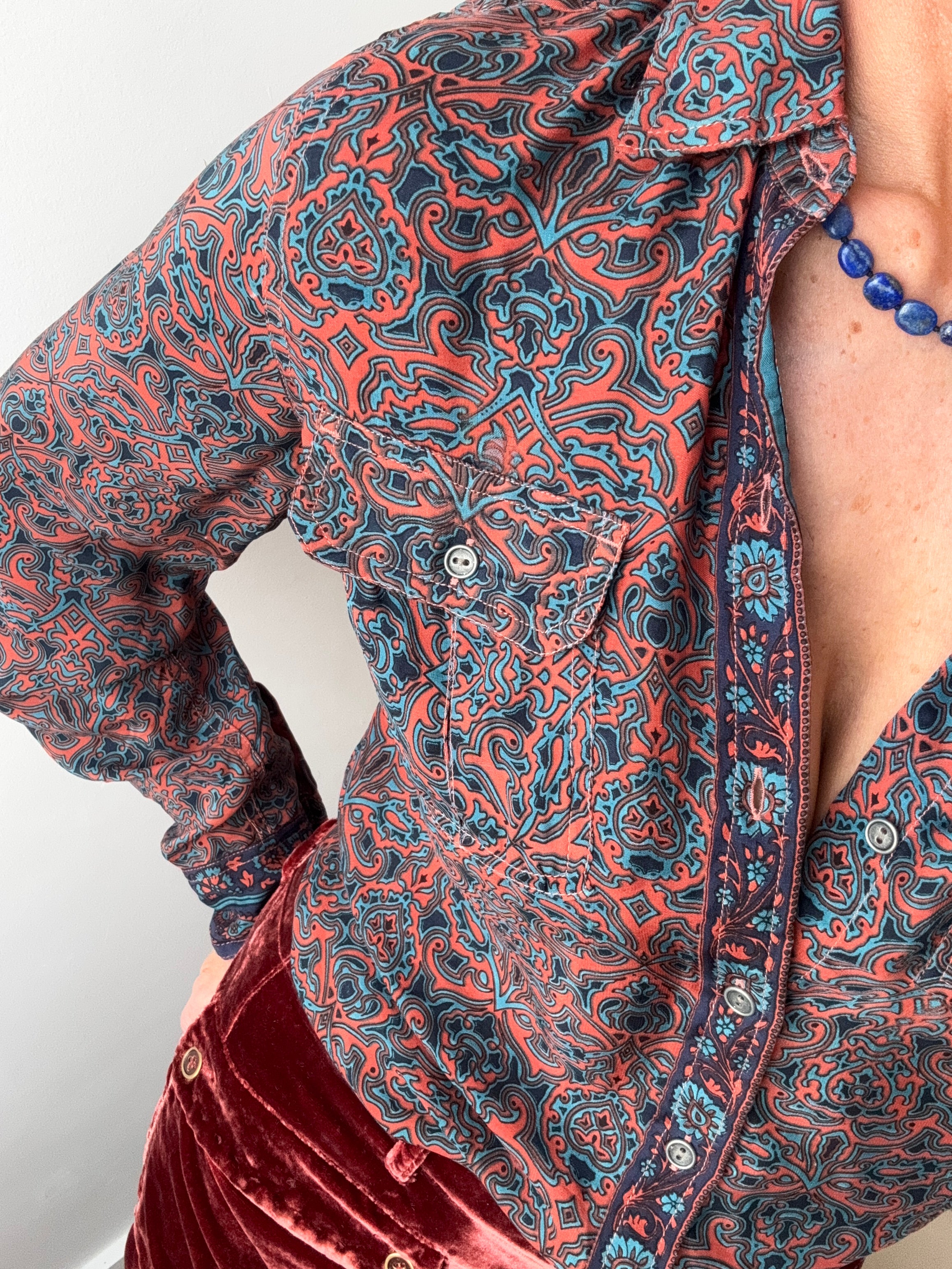 Modern Paisley Silk Shirt | Shirts