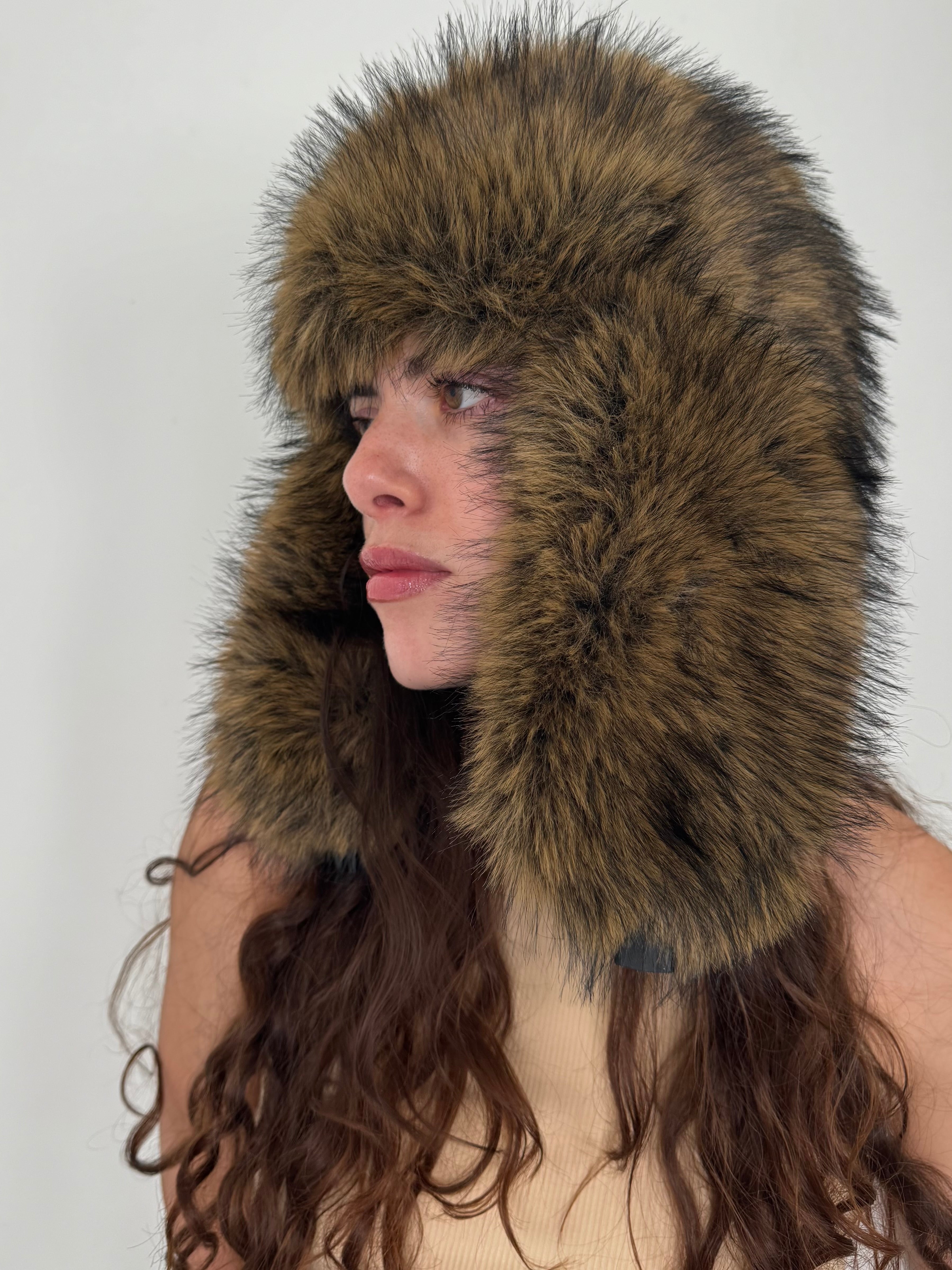 Trapper Hat Two Tone Brown