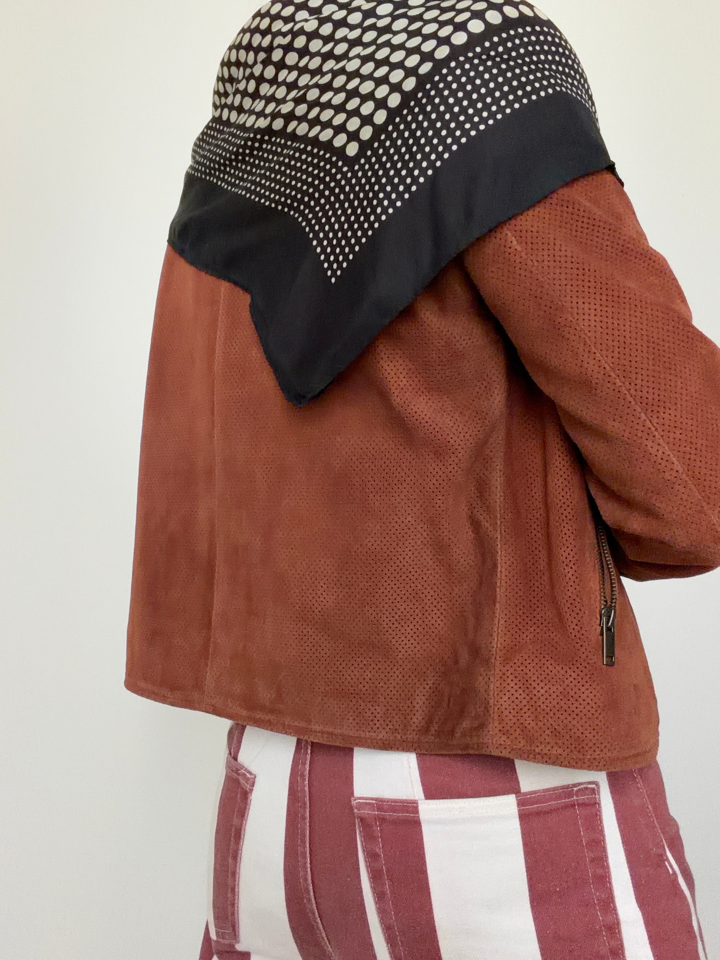 Polka Dot Silk Scarf