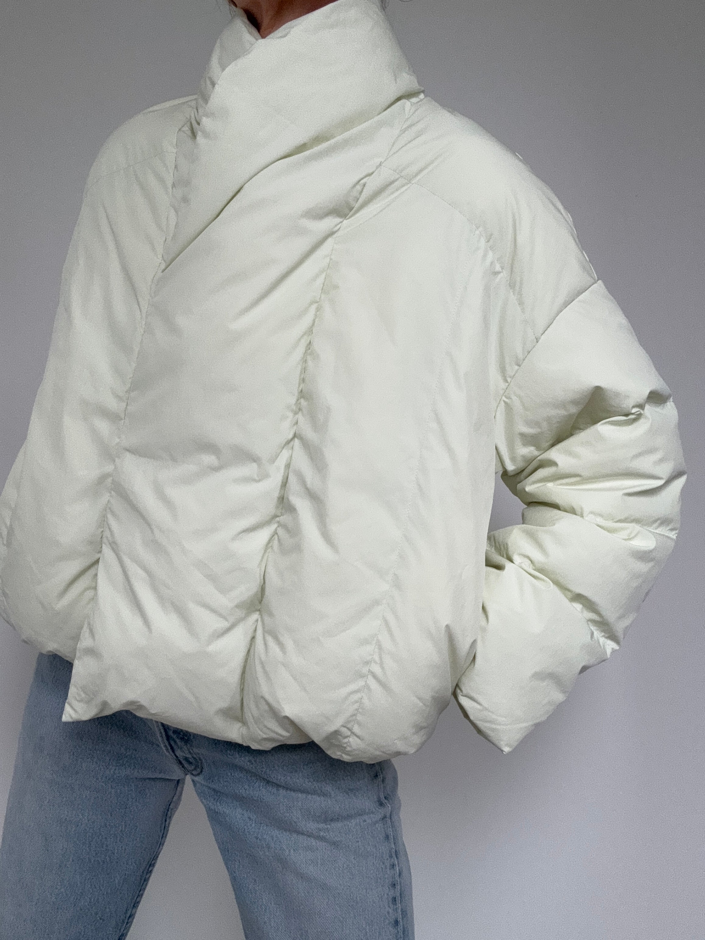 Lime Kimono Puffer | Jackets