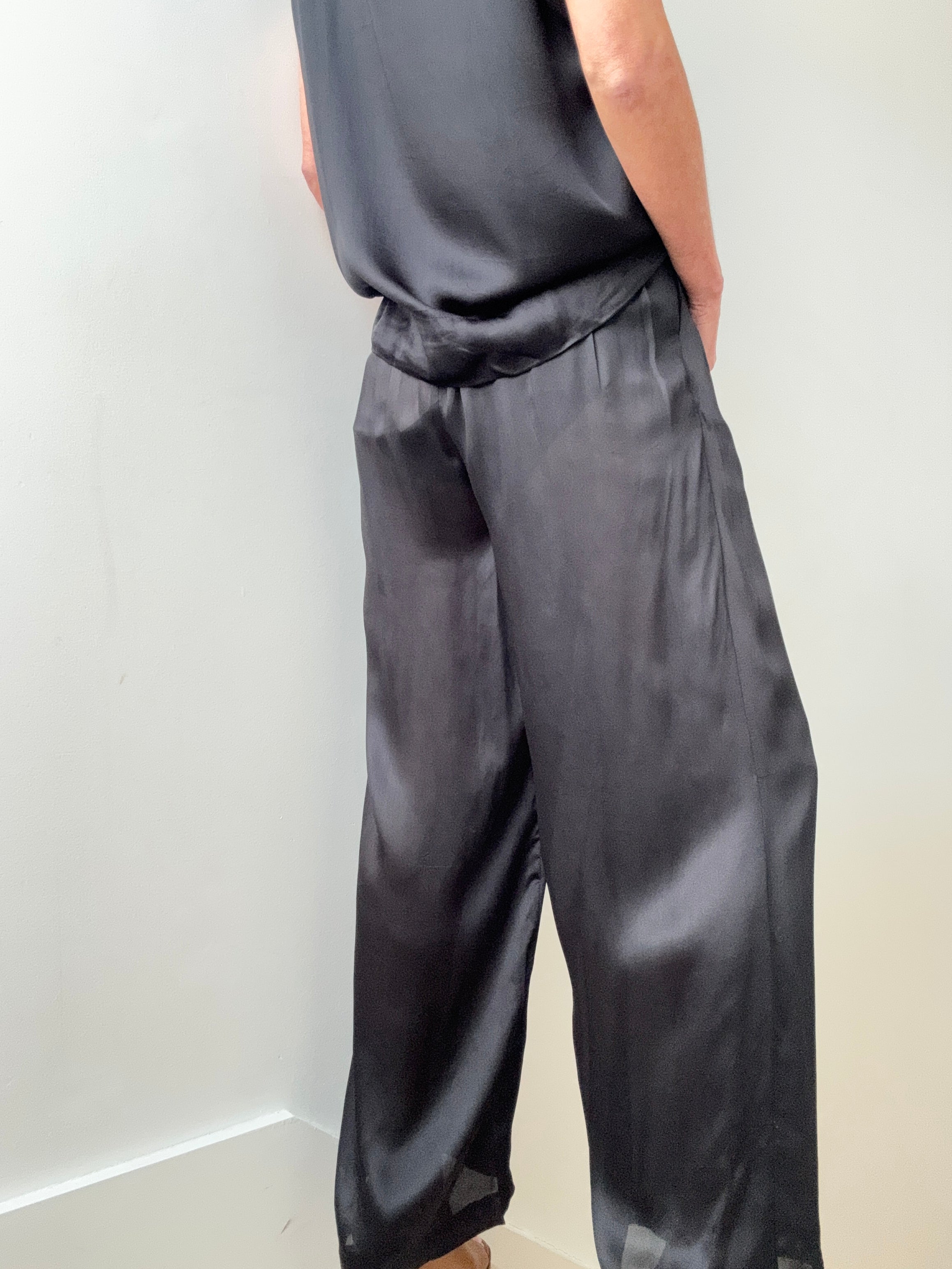 Wide Leg Pants Black