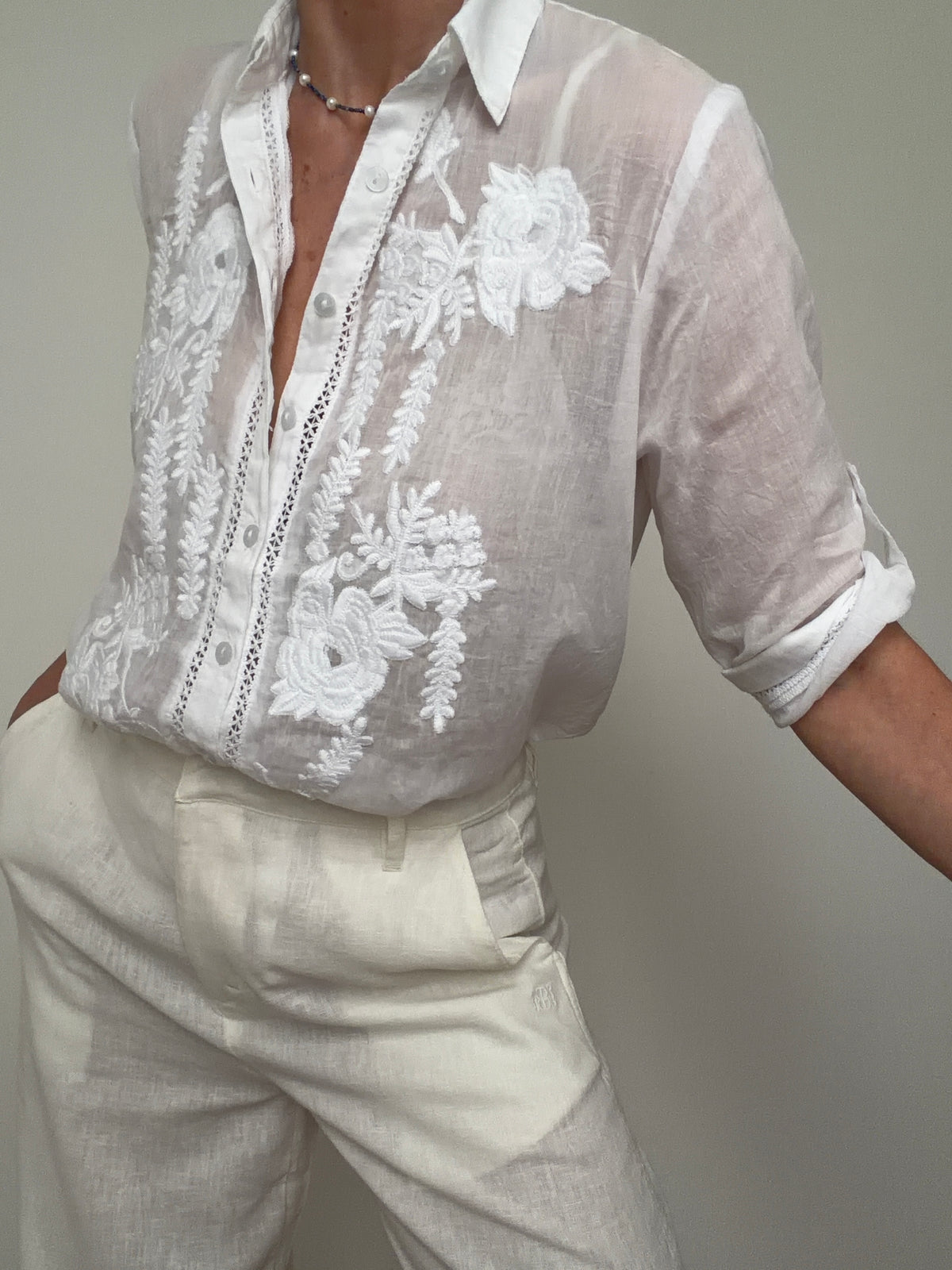 Romanian Folk Blouse Collar