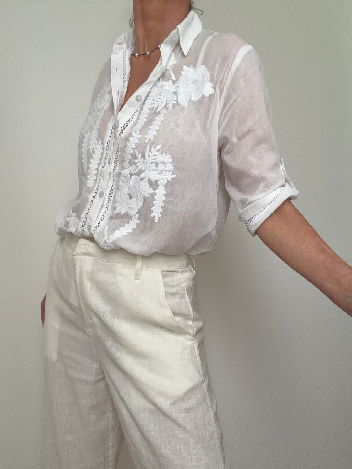 Romanian Folk Blouse Collar