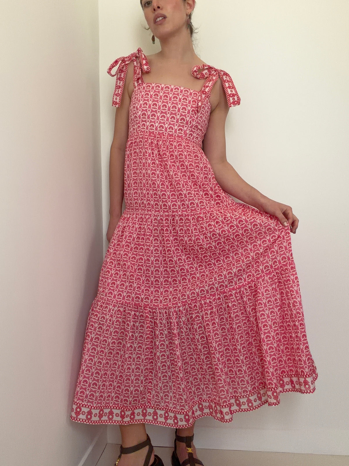Tabithia Maxi Dress, Pop Pink