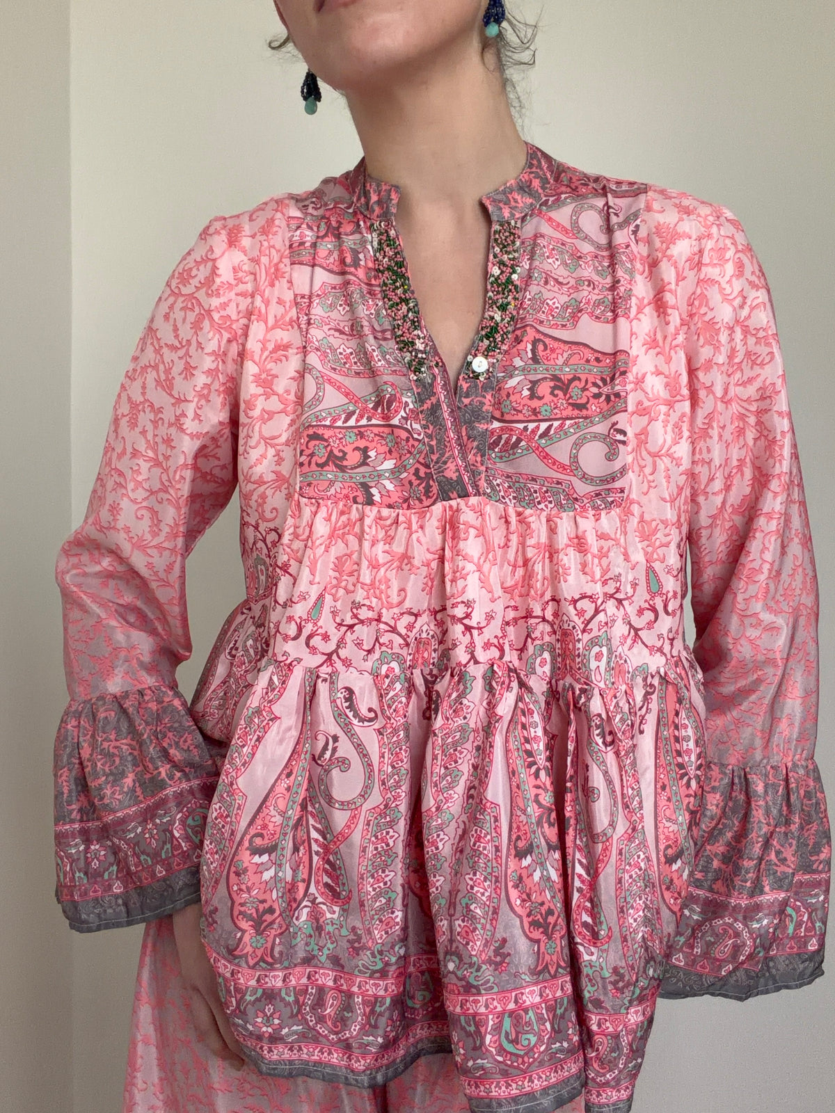 Paisley Blouse Jaipur Rose