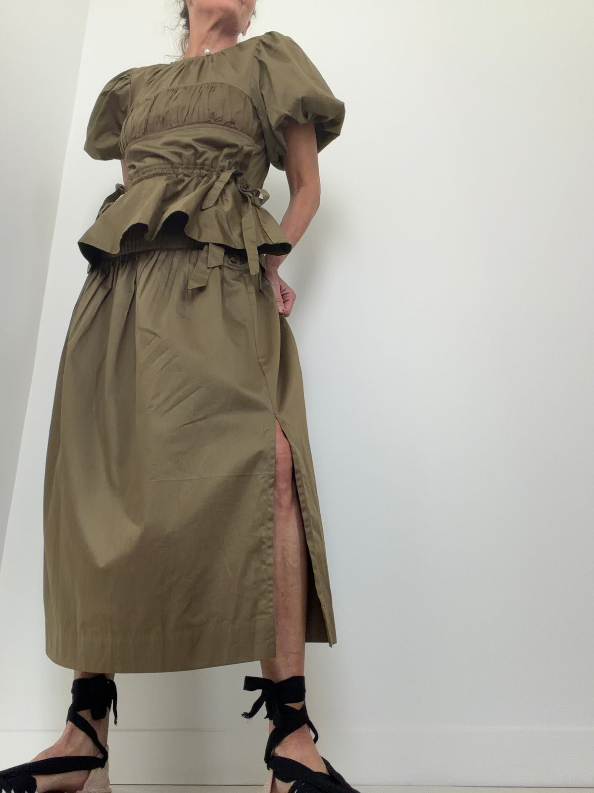 Josie Midi Skirt Olive