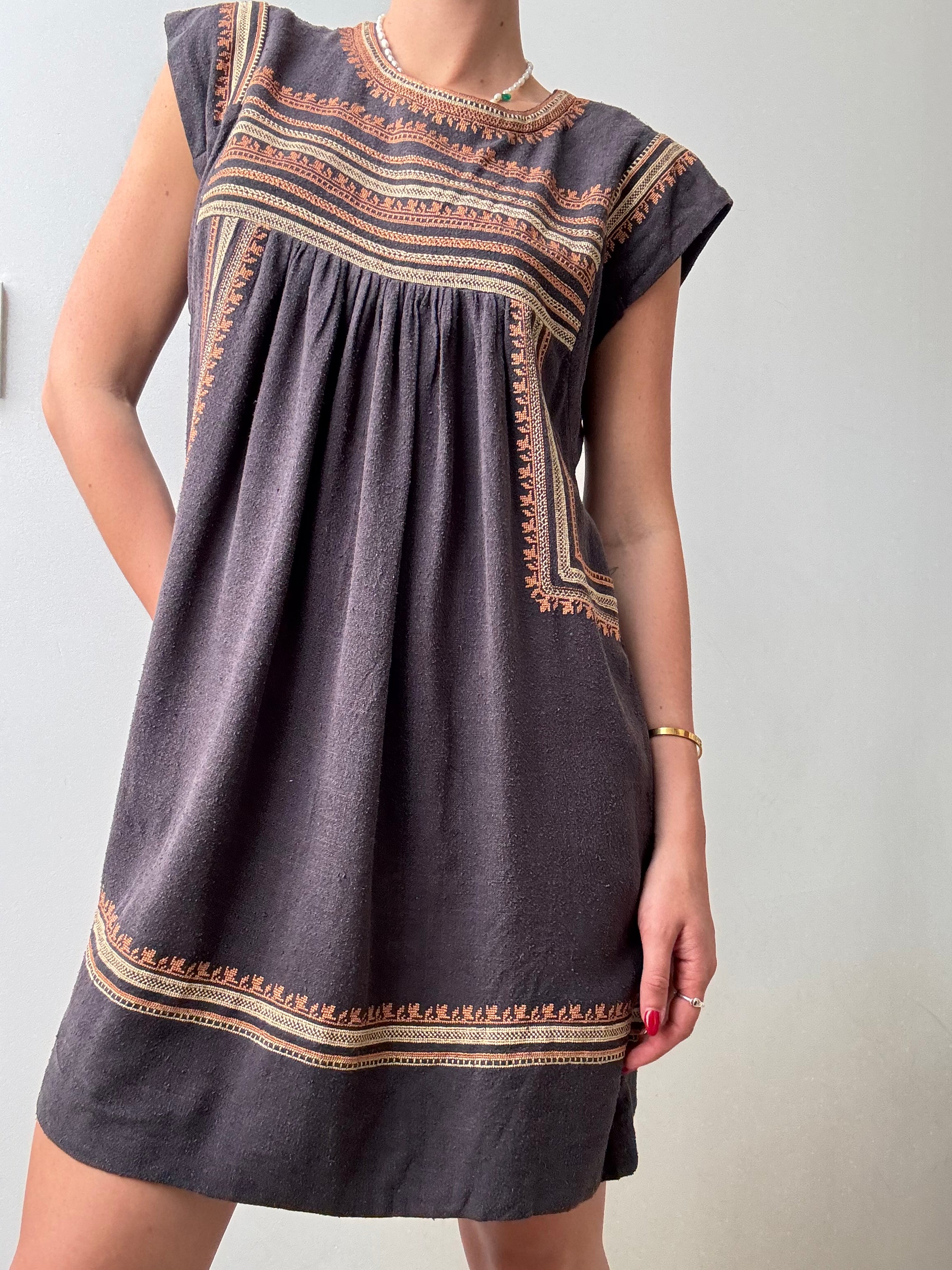 Black Silk Tunic Dress