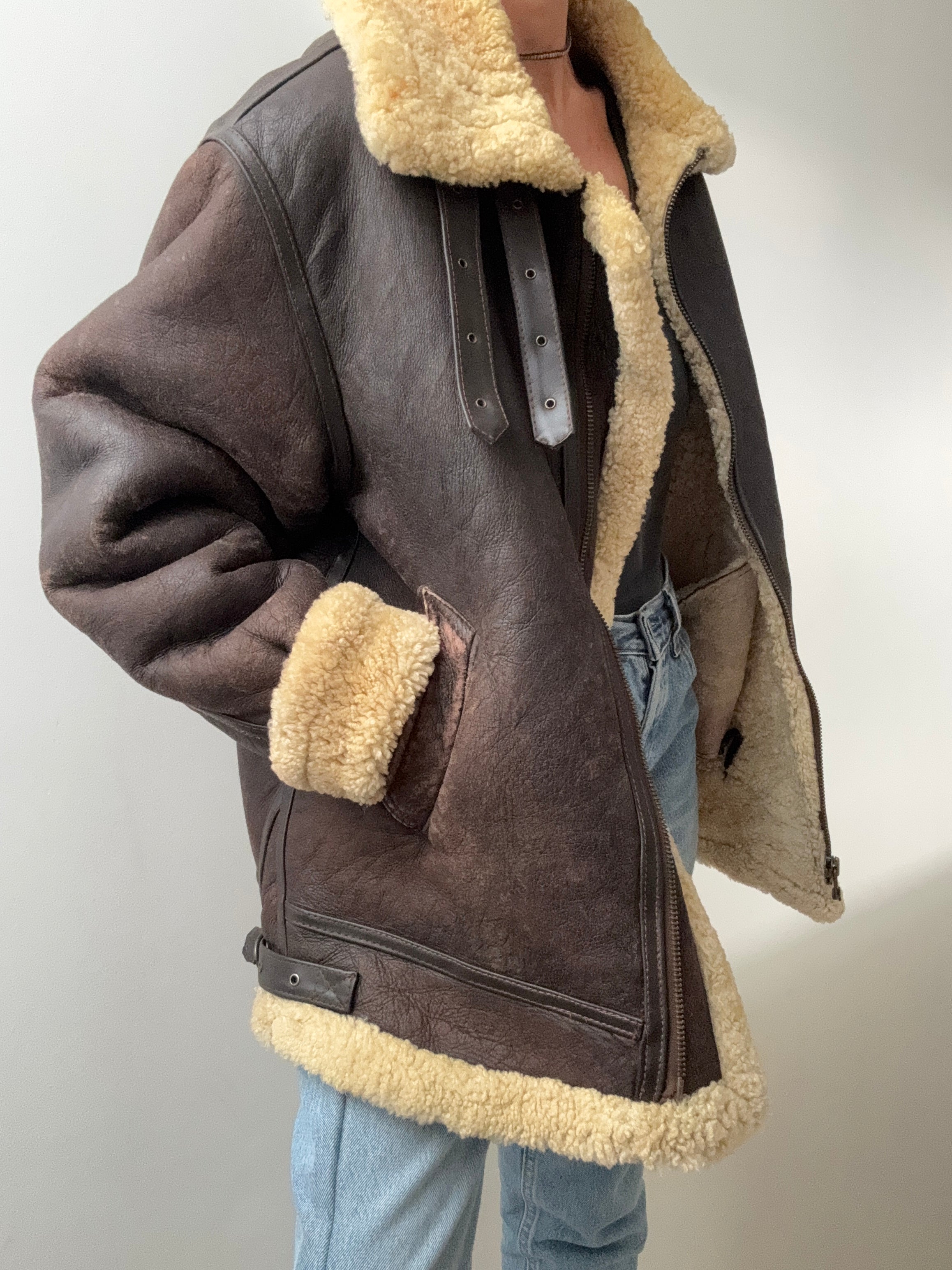 Original Vintage Shearling Jacket