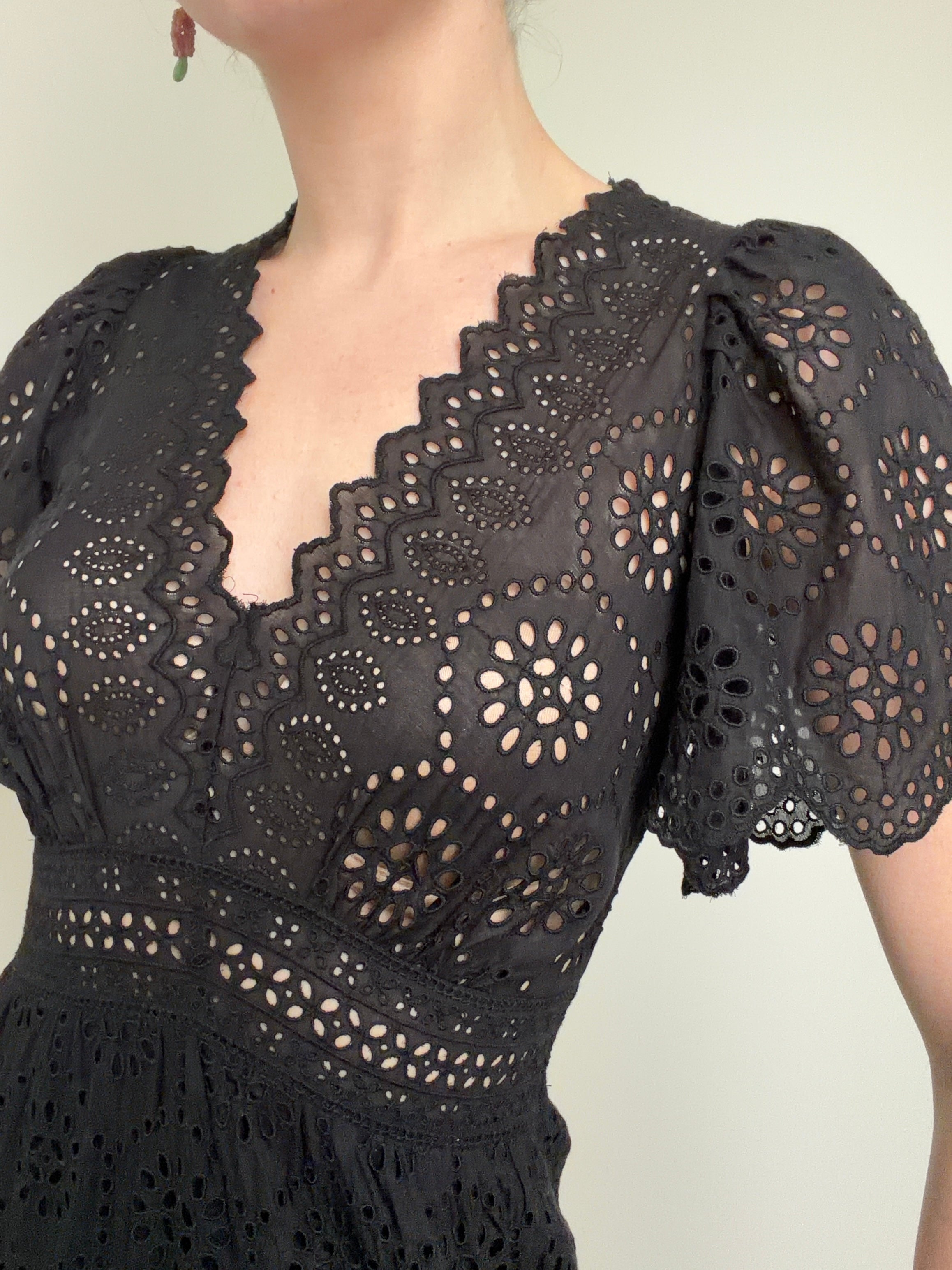 Eyelet Prairie Midi Dress