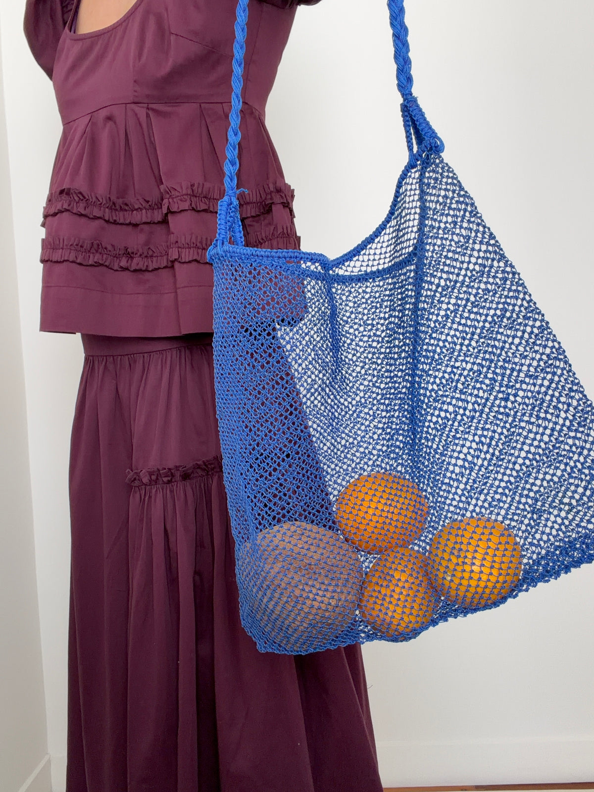 Handmade Nylon Bag Colbolt Blue