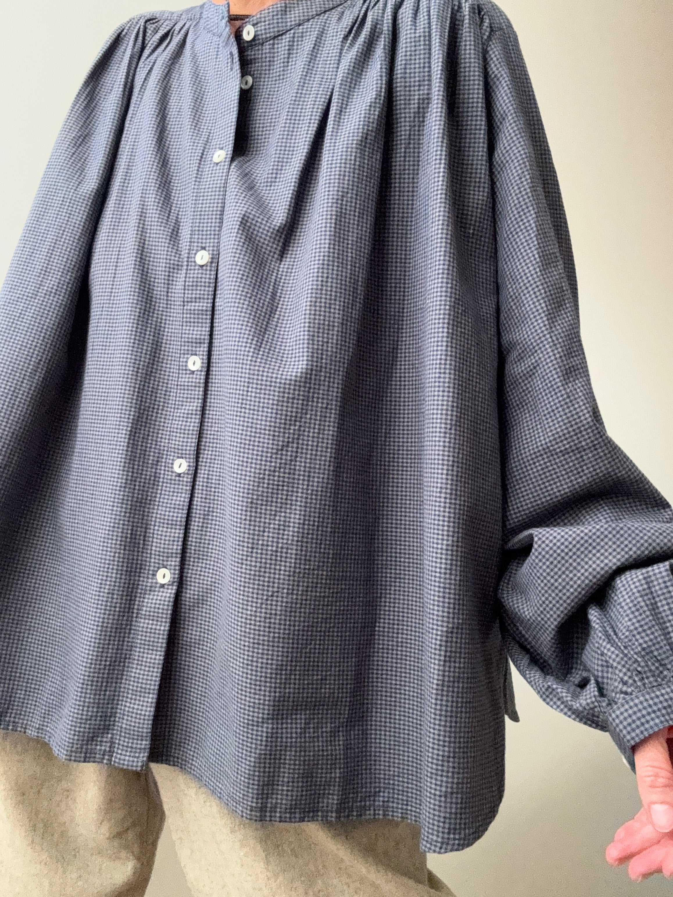 Skall Studio Rita Shirt Blue Check