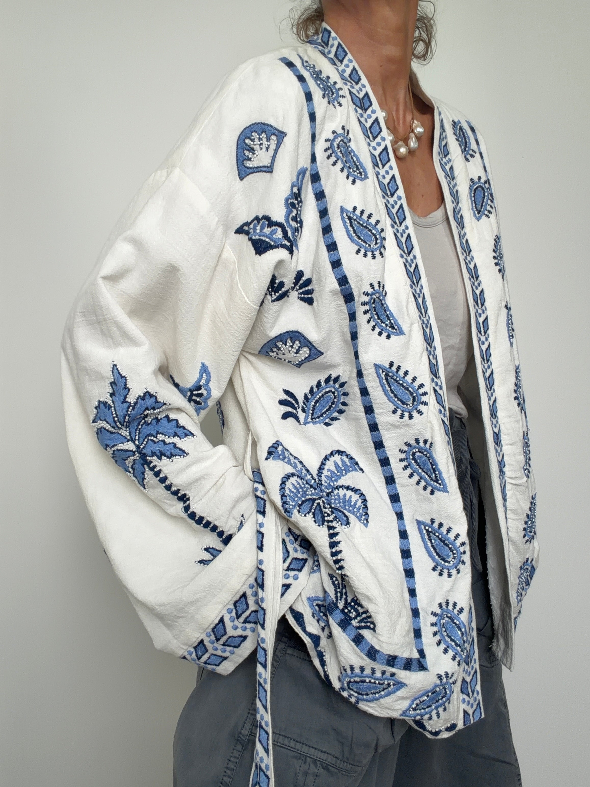 Azure Palms Kimono