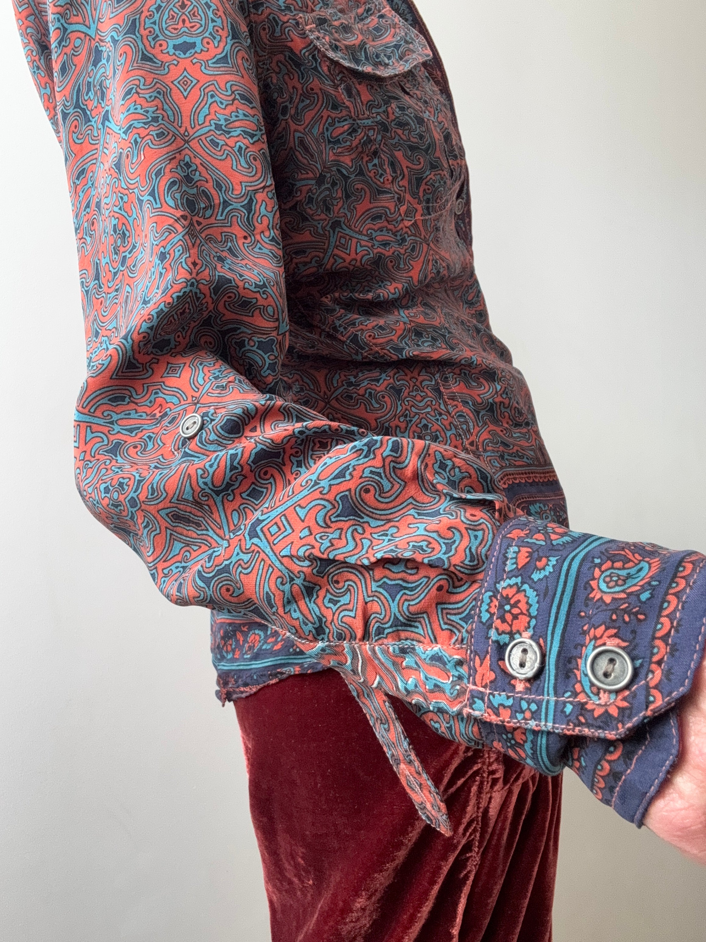 Modern Paisley Silk Shirt | Shirts