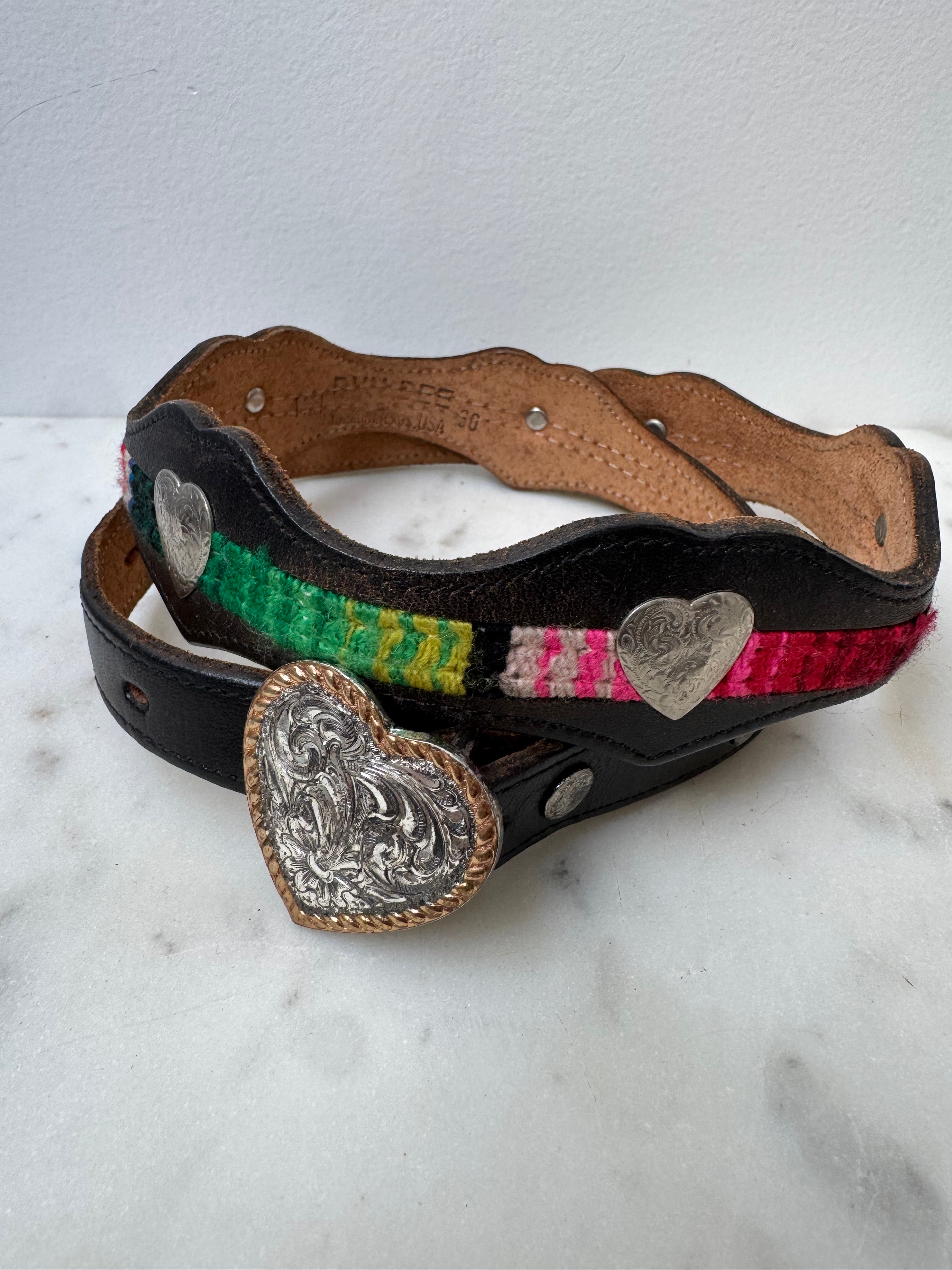 Hearts Belt Embroidered