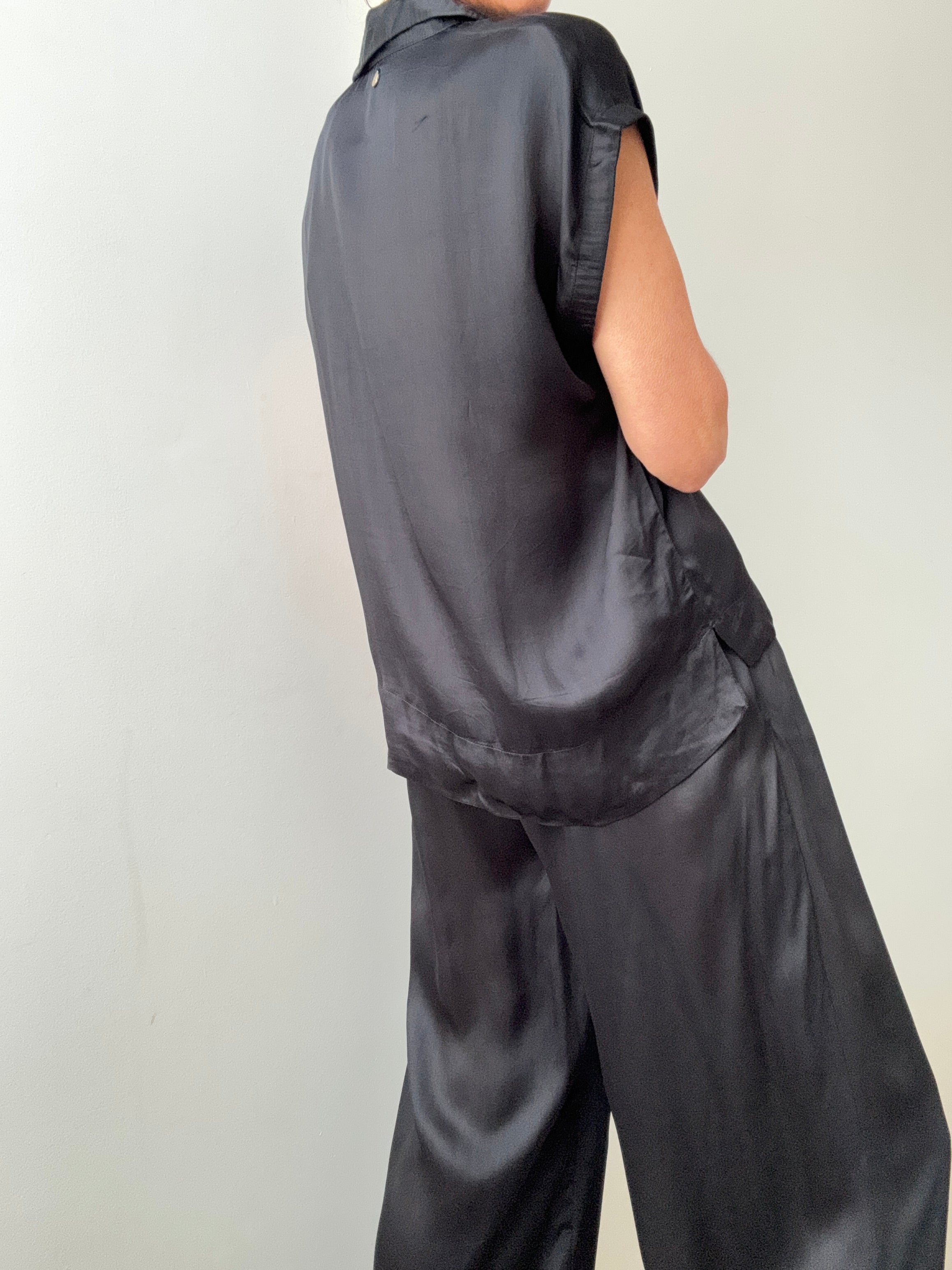 Wide Leg Pants Black