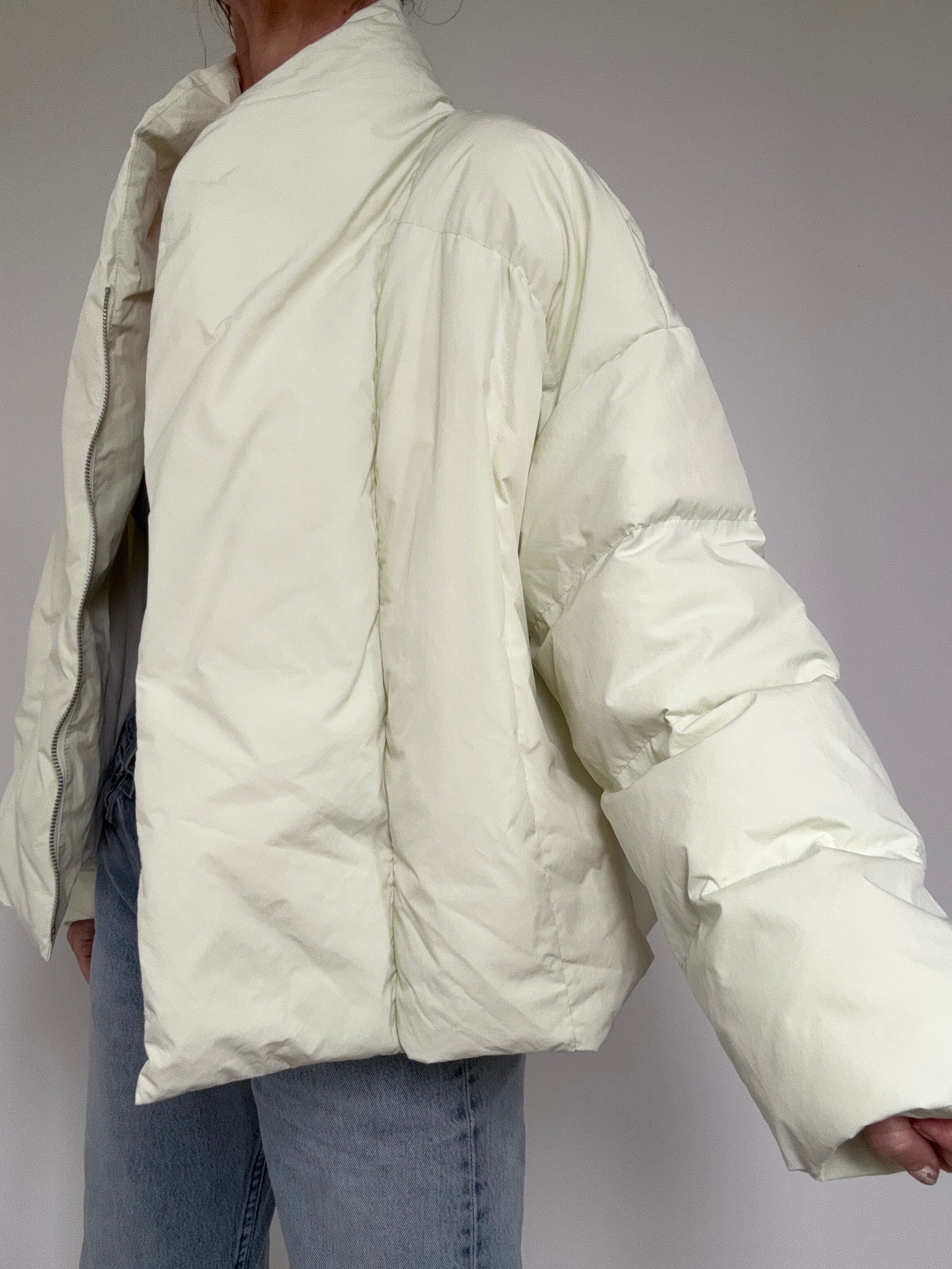 Lime Kimono Puffer | Jackets