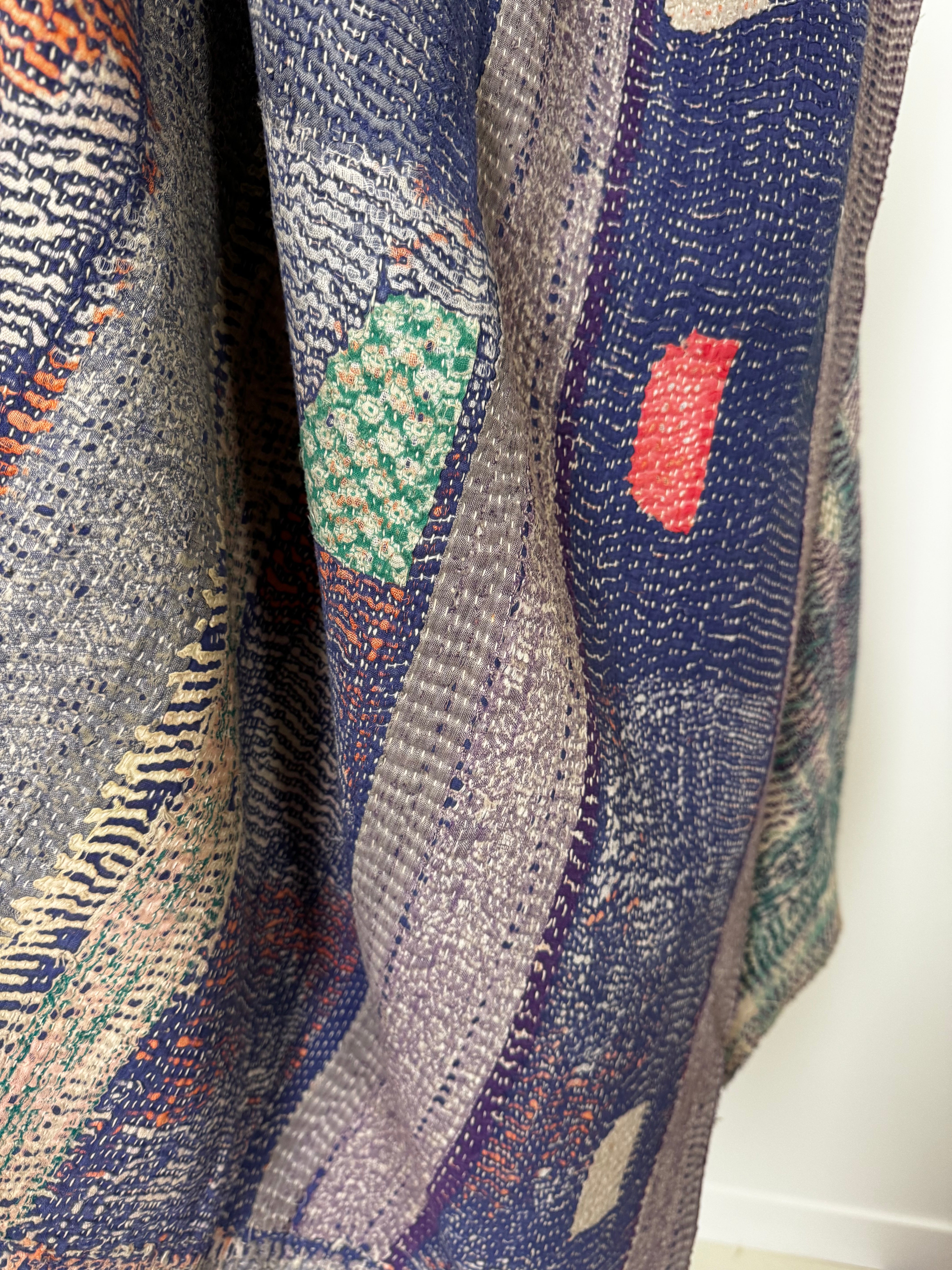 Kantha Quilt Purple | Quilts