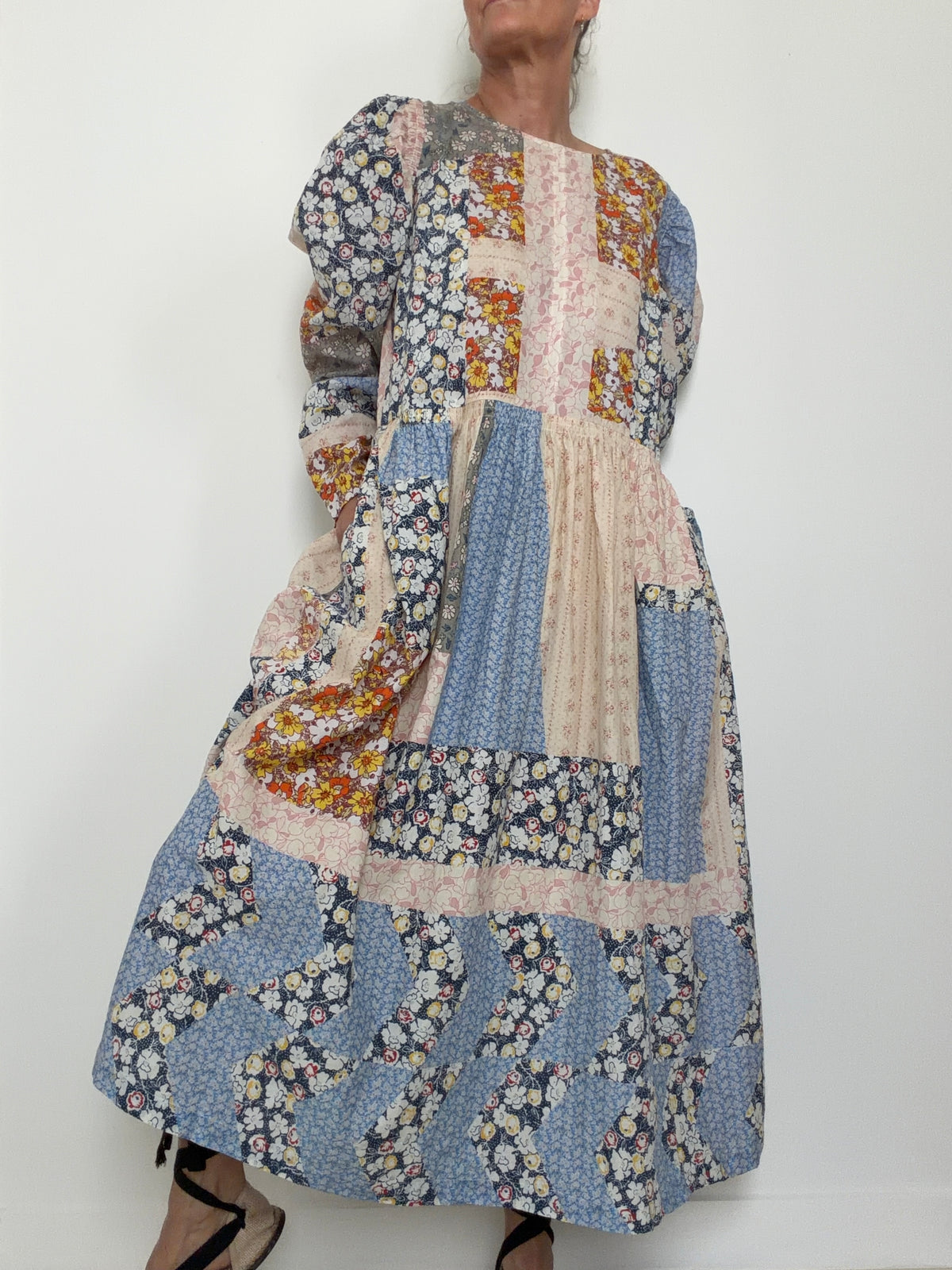 Patchwork Cotton Dress