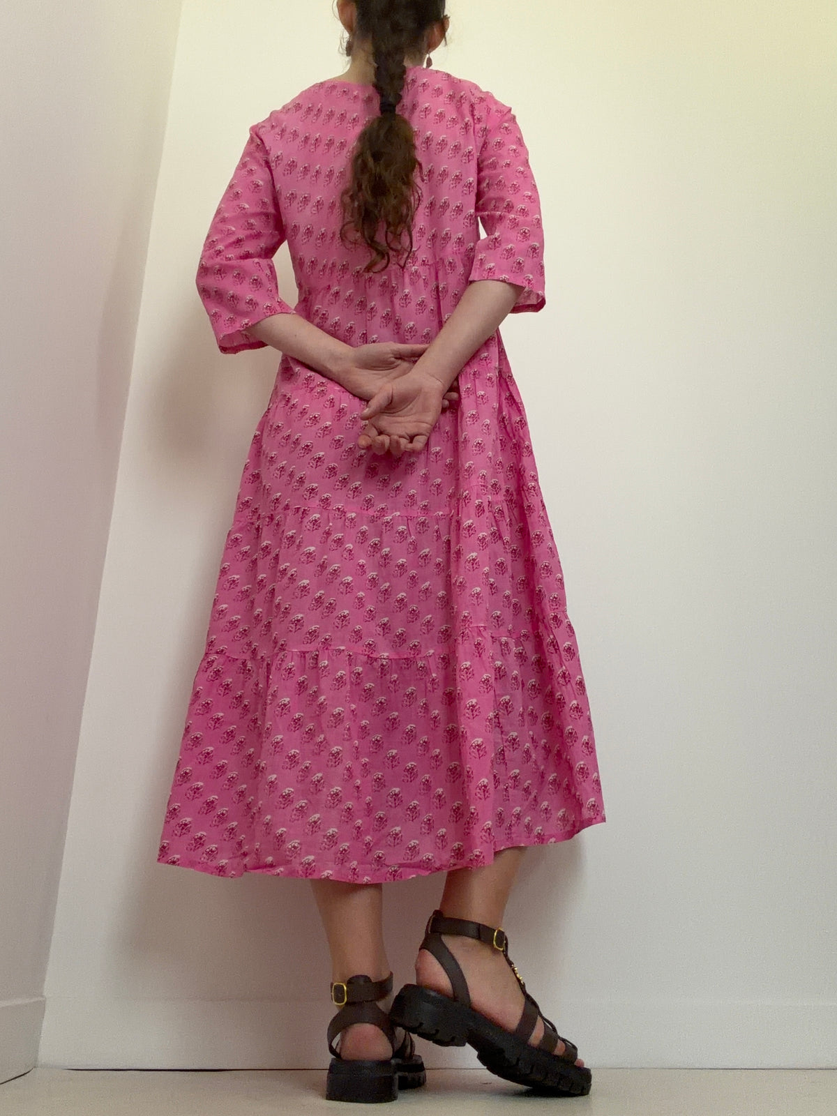 Emma Print Midi Dress