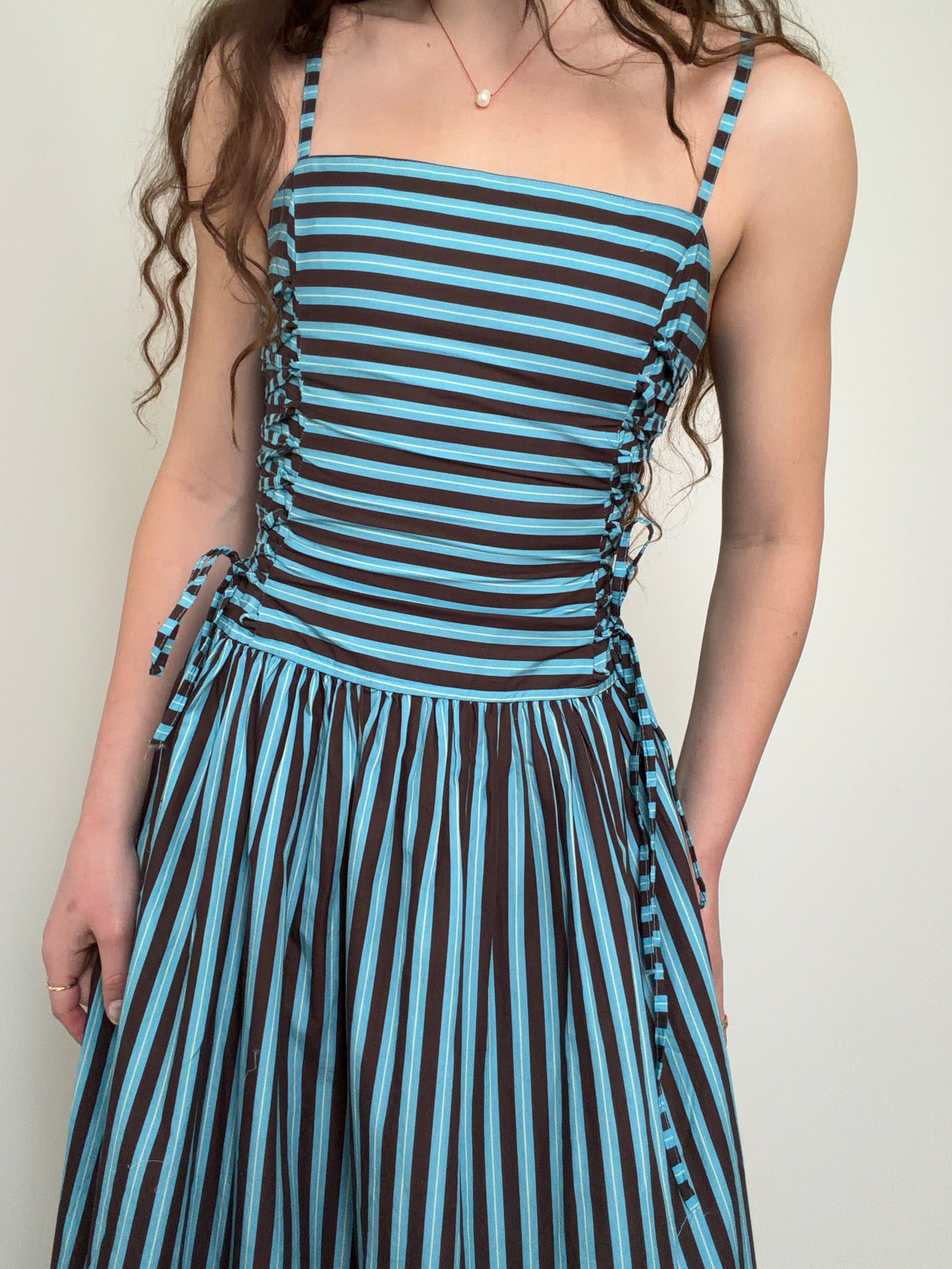 Angelina Stripe Midi Dress