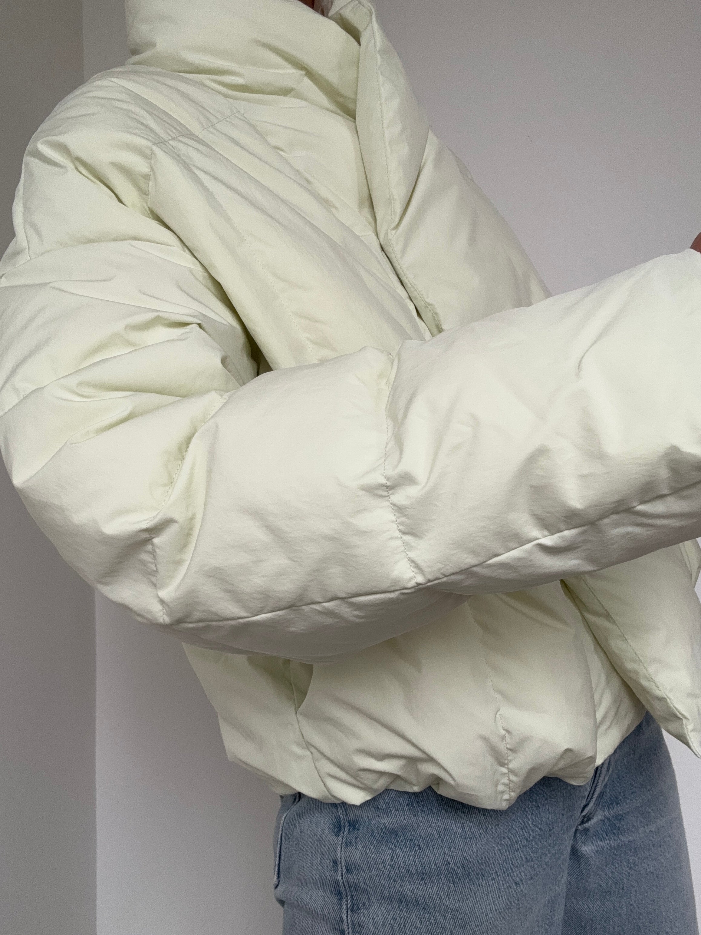 Lime Kimono Puffer | Jackets