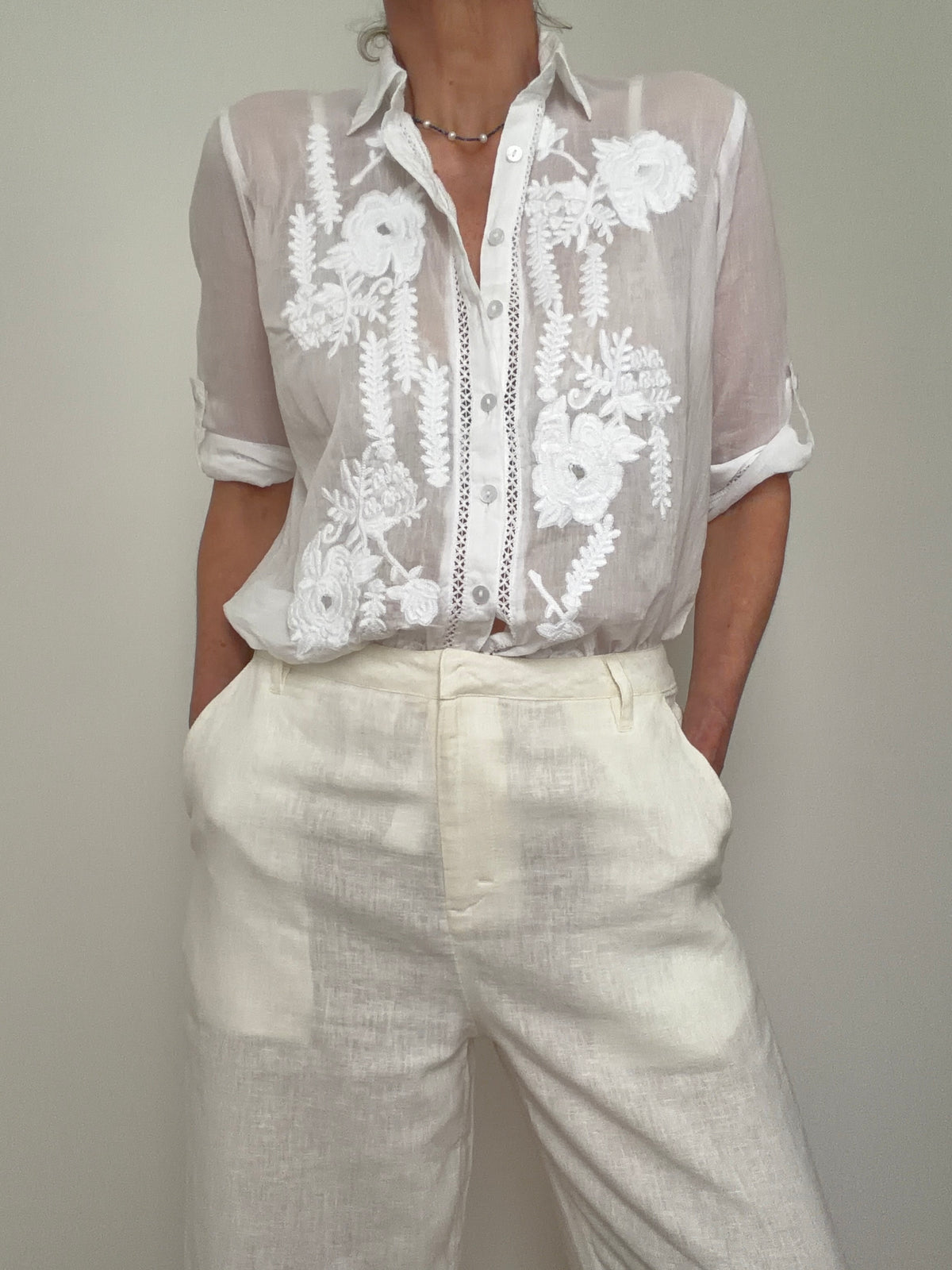 Romanian Folk Blouse Collar