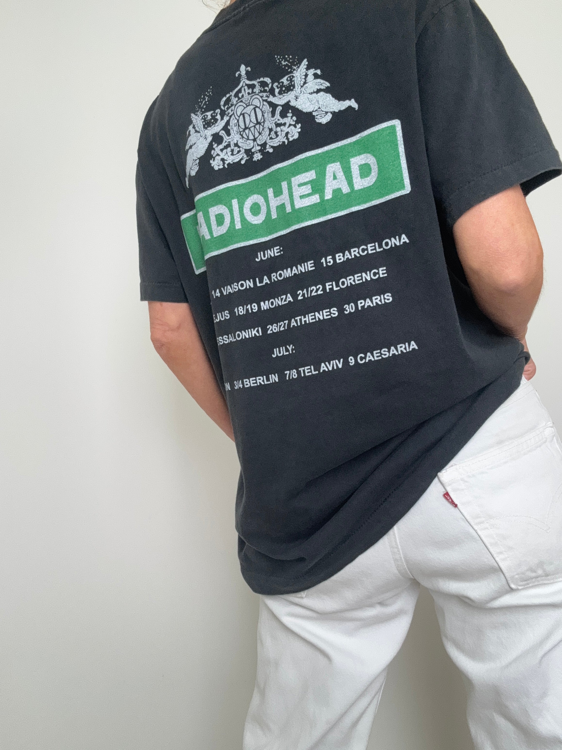 Vintage Inspired Radiohead Black Tee