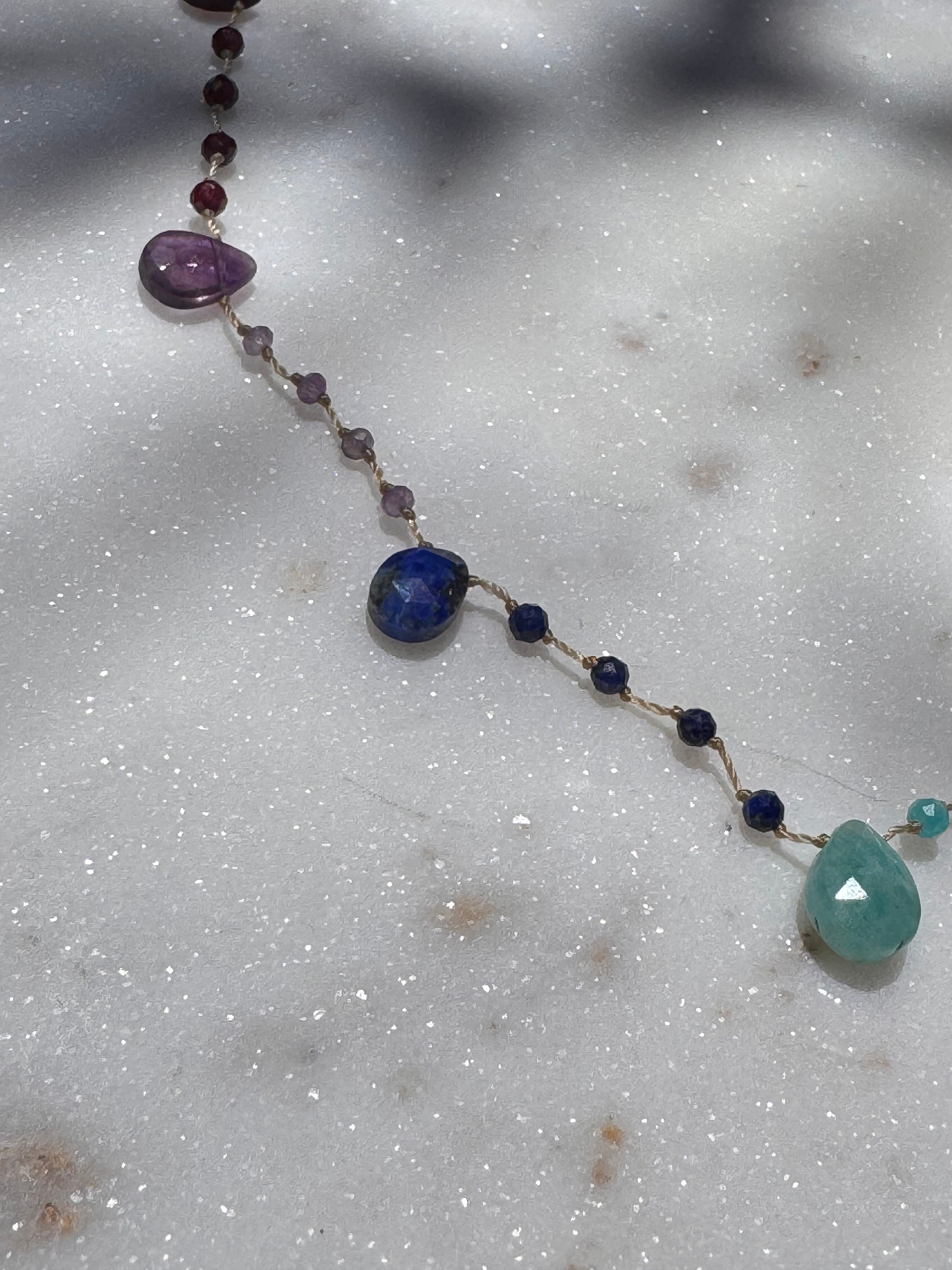 Crystal Drop Chakra Choker