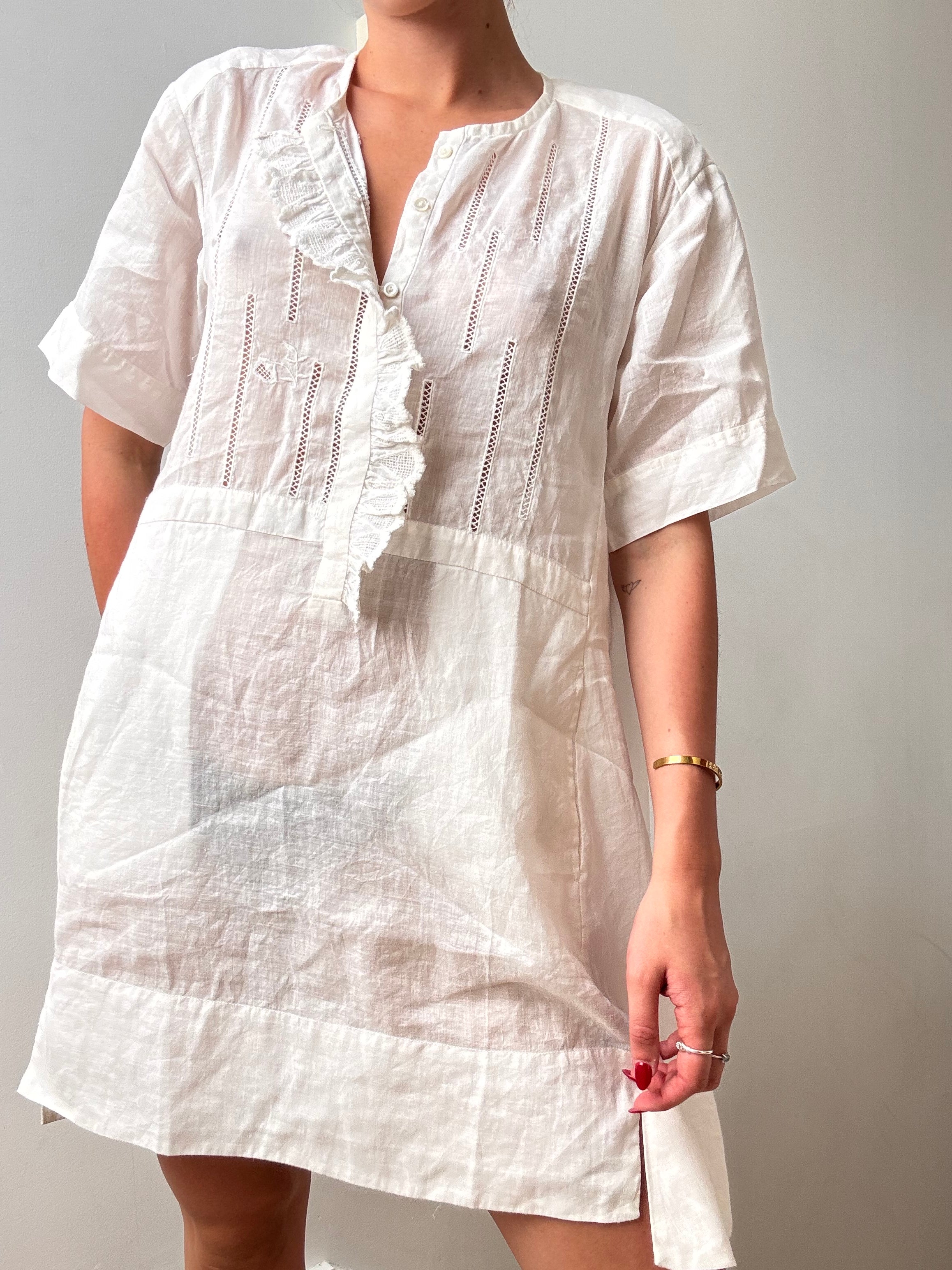 Shortsleeve Linen Dress