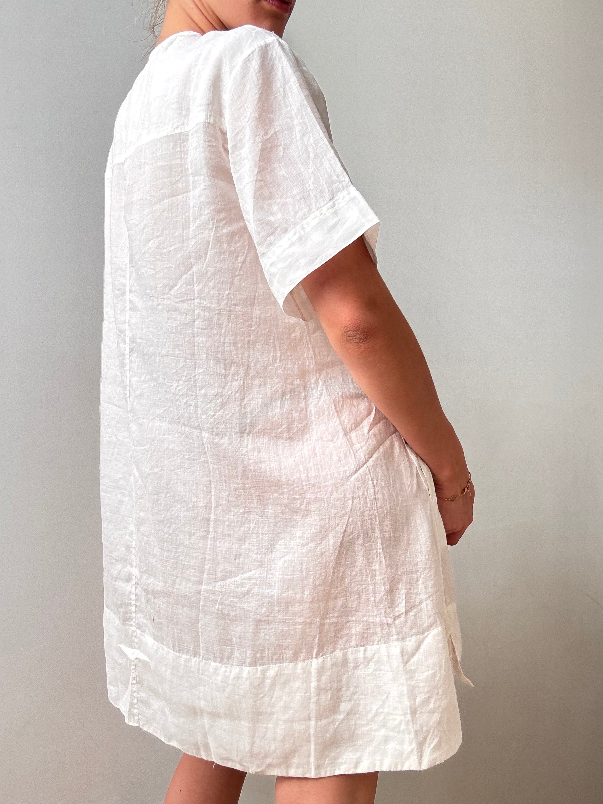 Shortsleeve Linen Dress