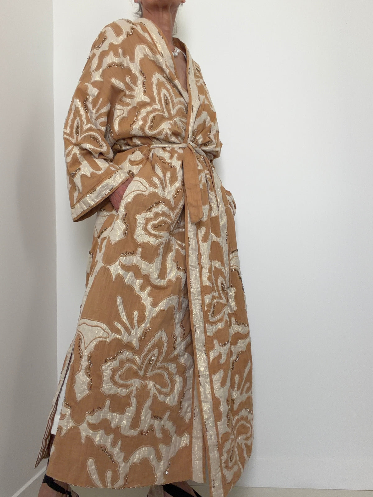 Desert Gold Embellished Robe