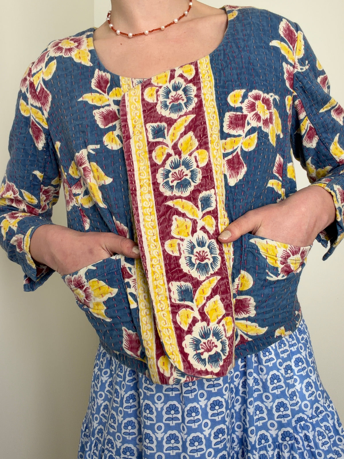 Indigo Folk Jacket