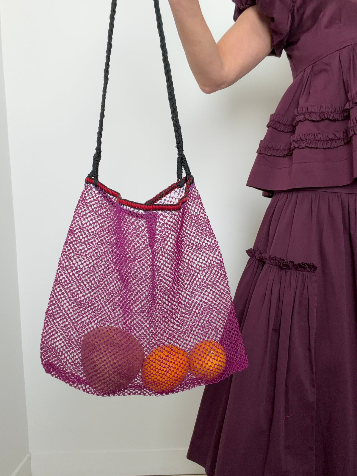 Handmade Nylon Bag Purple