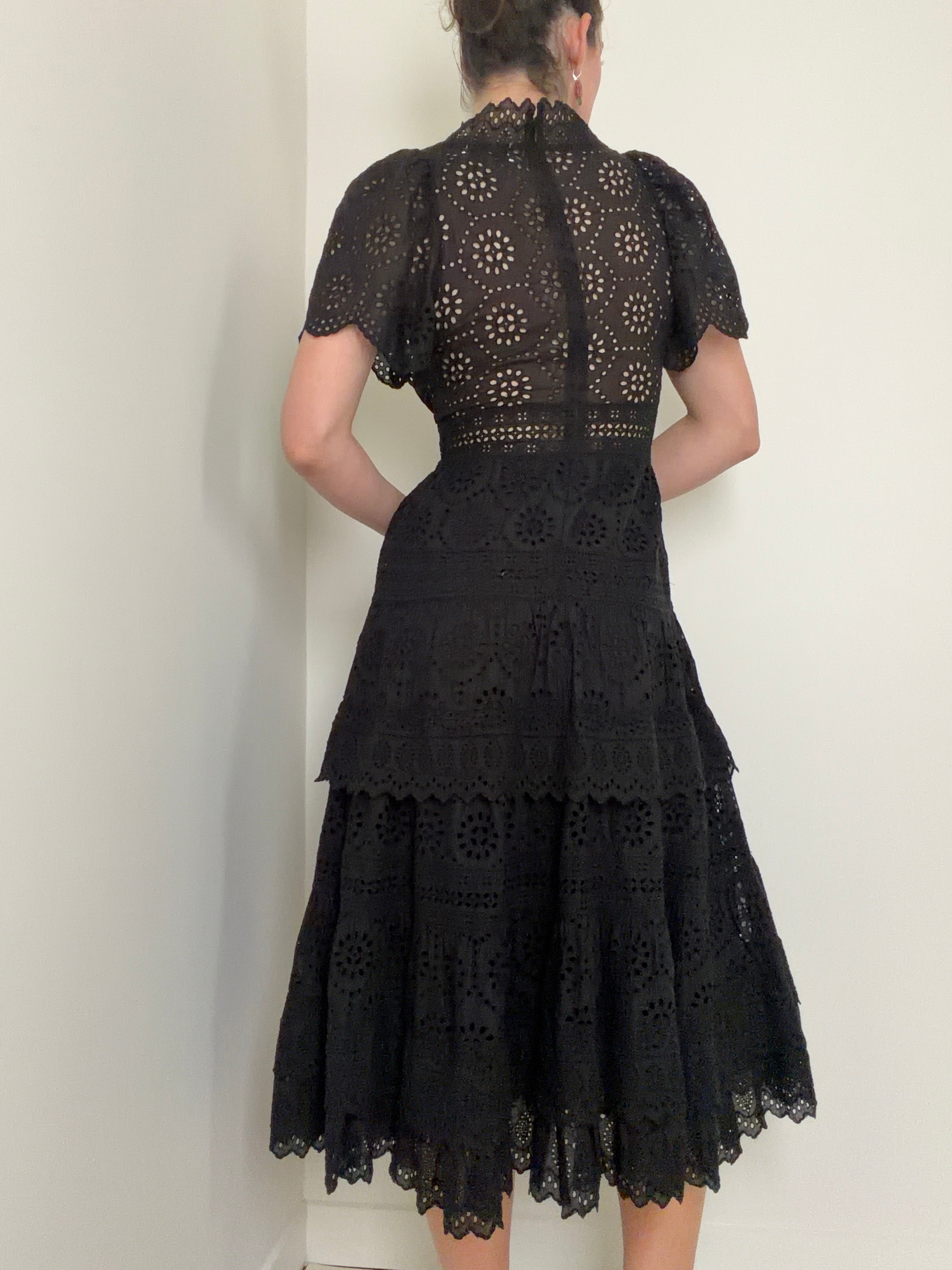 Eyelet Prairie Midi Dress