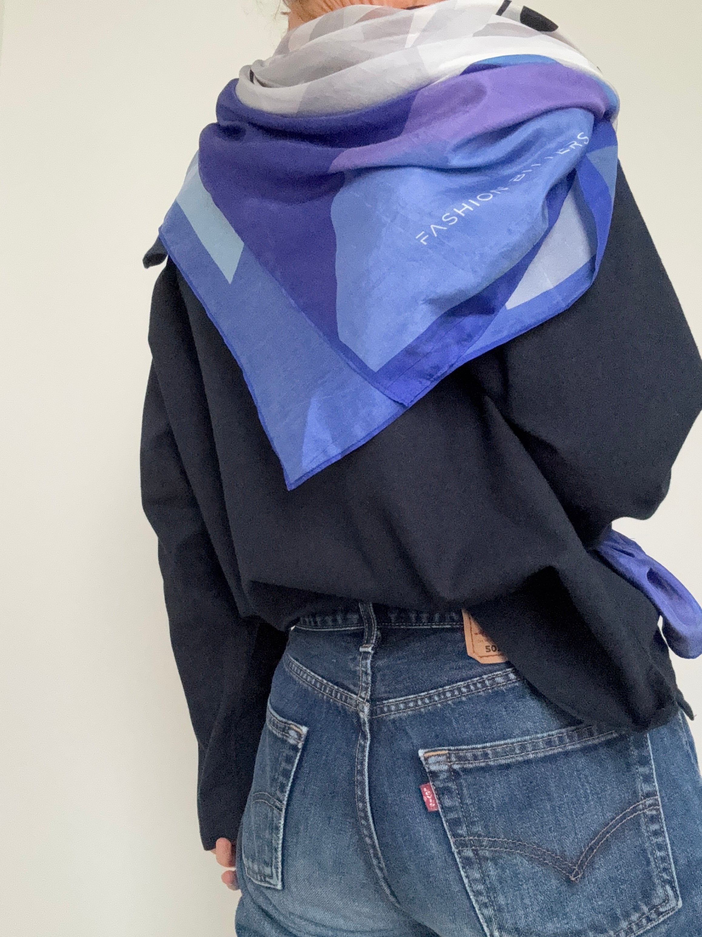 White Tiger Silk Scarf | Scarves