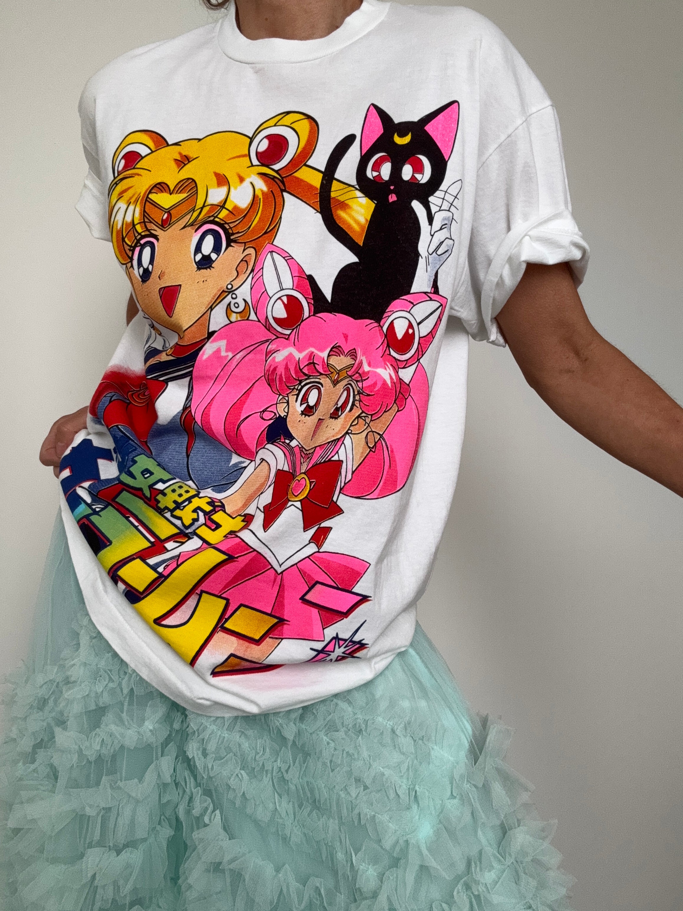 White Anime Tee