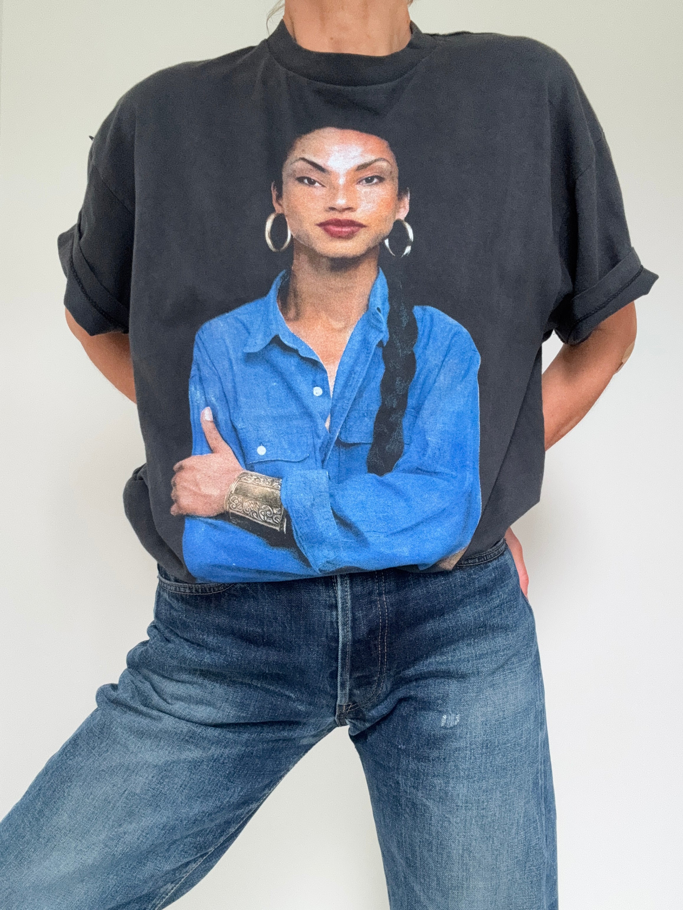 Faded Black Sade Tee