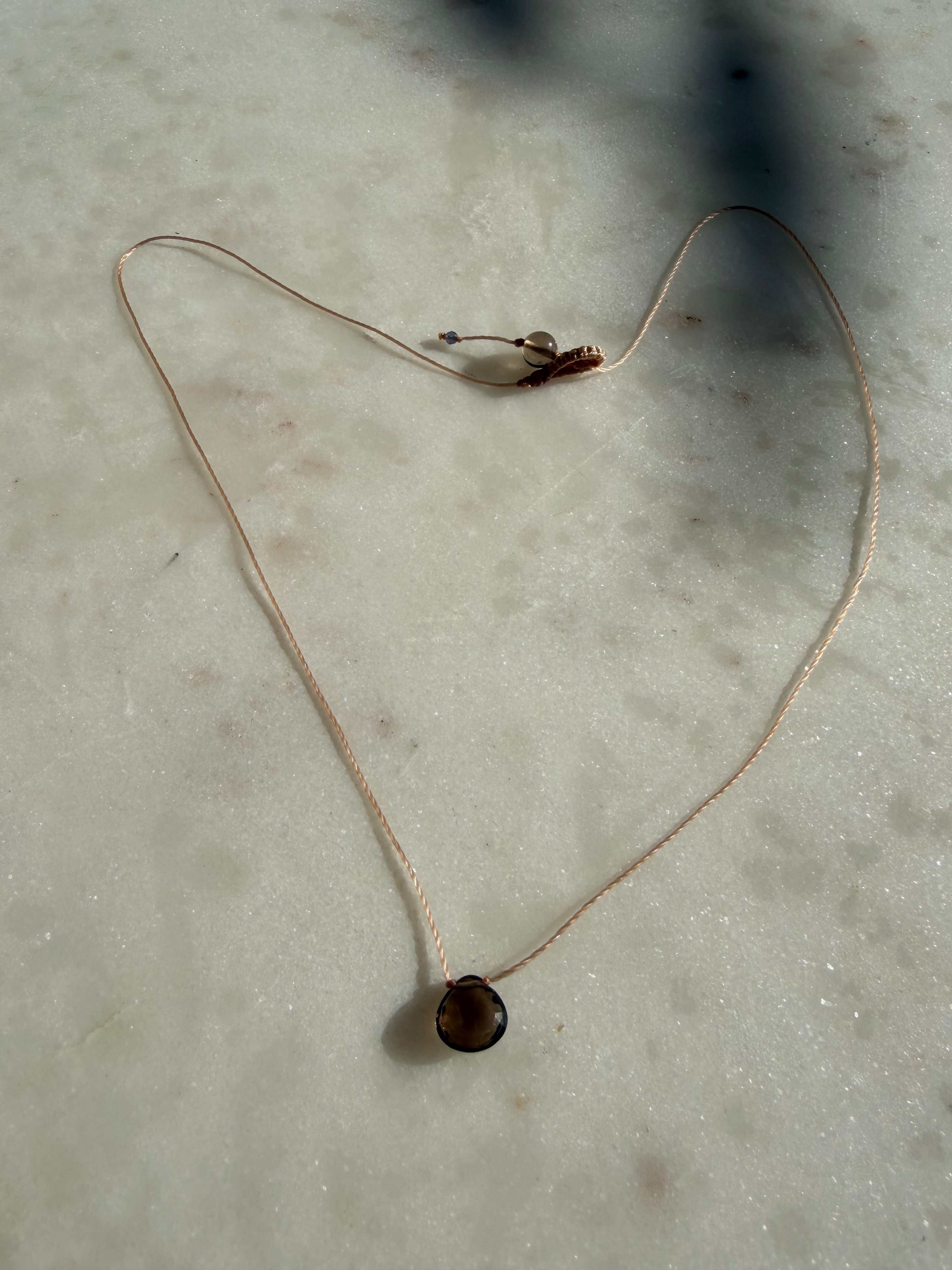 Smokey Quartz Drop | Necklaces