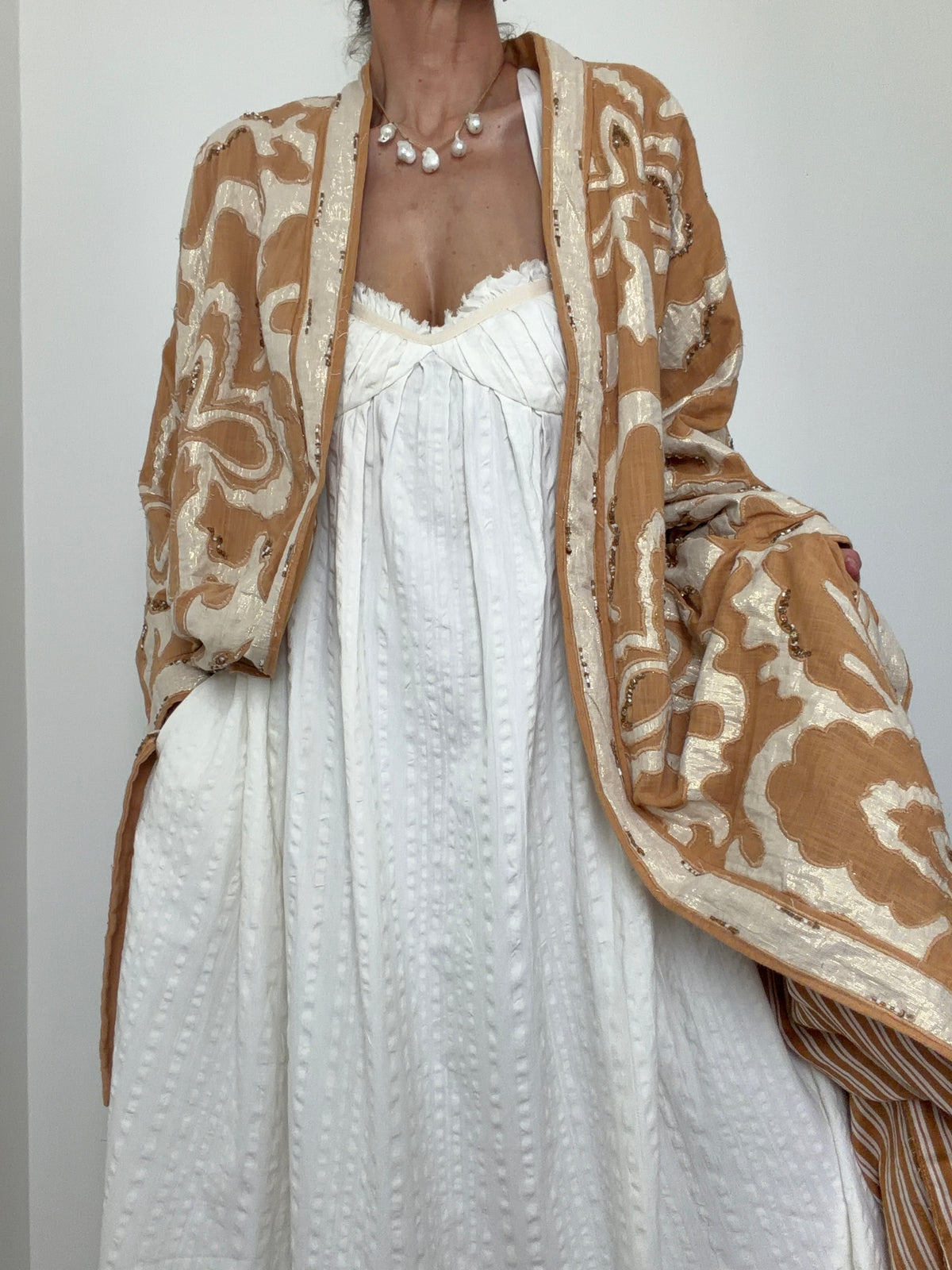 Desert Gold Embellished Robe