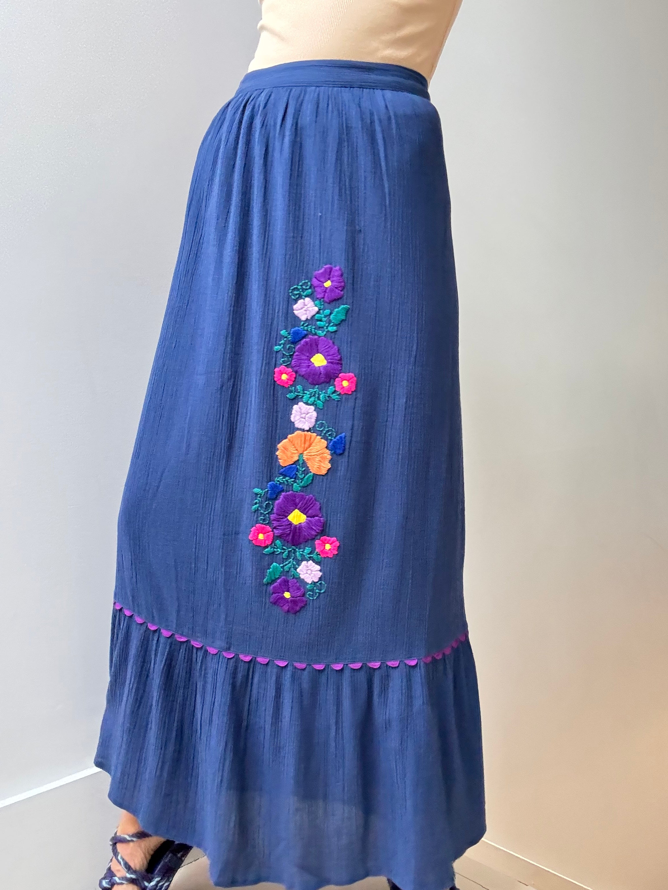 Blue Garden Skirt