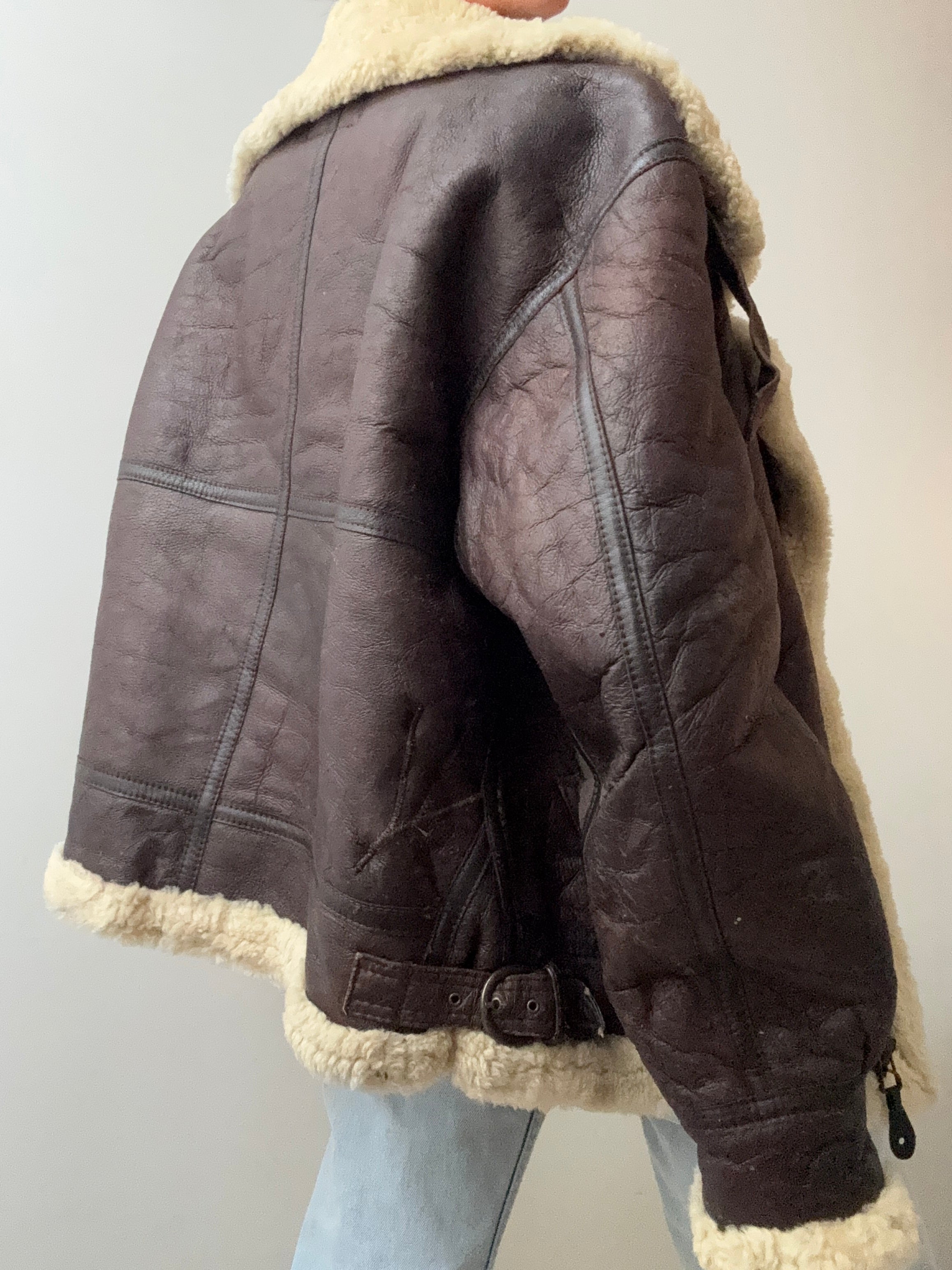 New York Vintage Airforce Shearling Jacket | Jackets