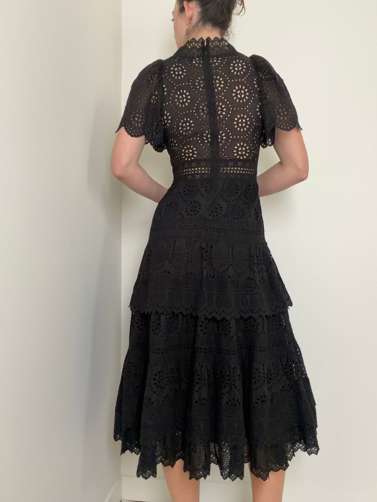 Eyelet Prairie Midi Dress