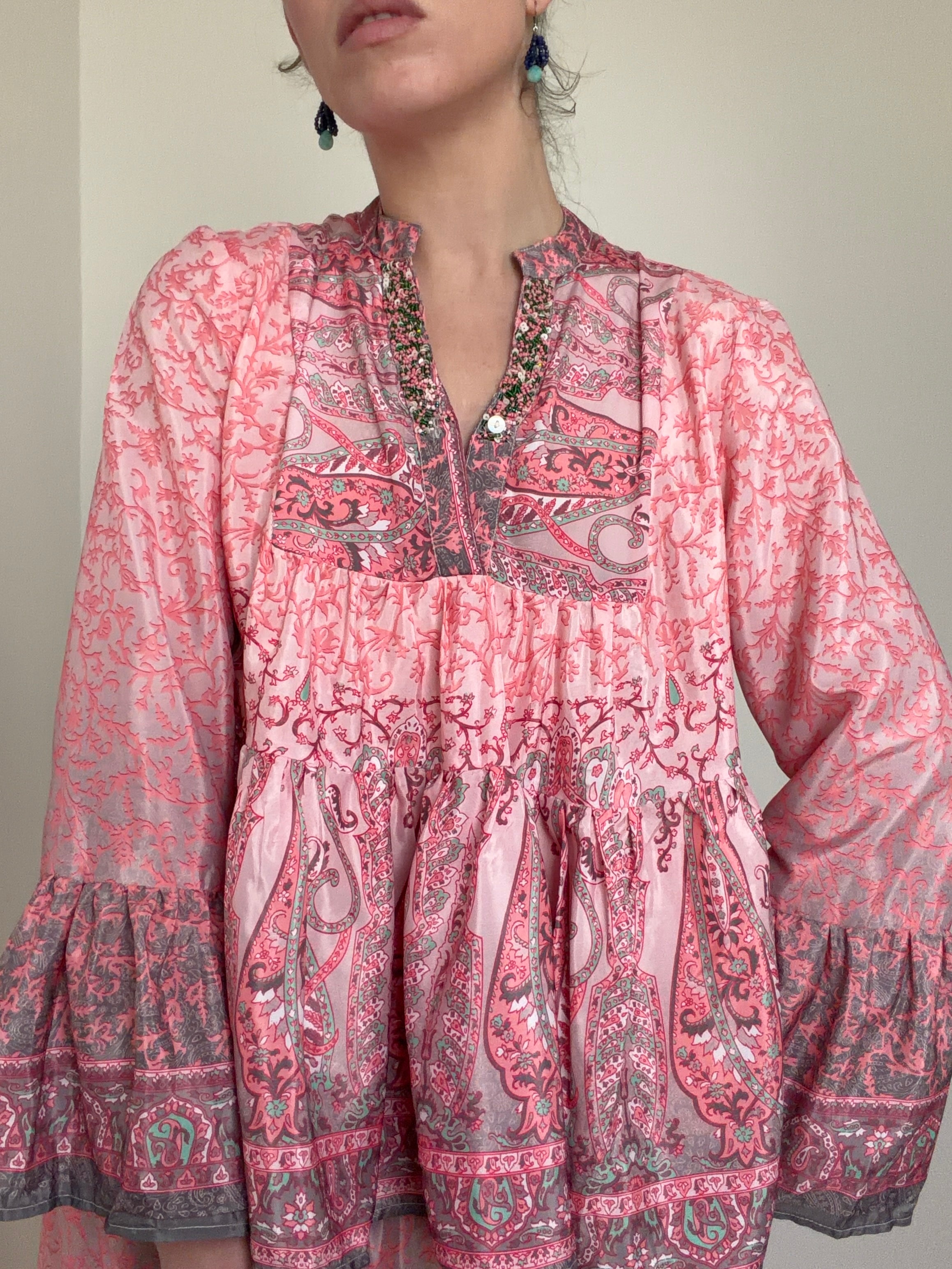 Paisley Blouse Jaipur Rose
