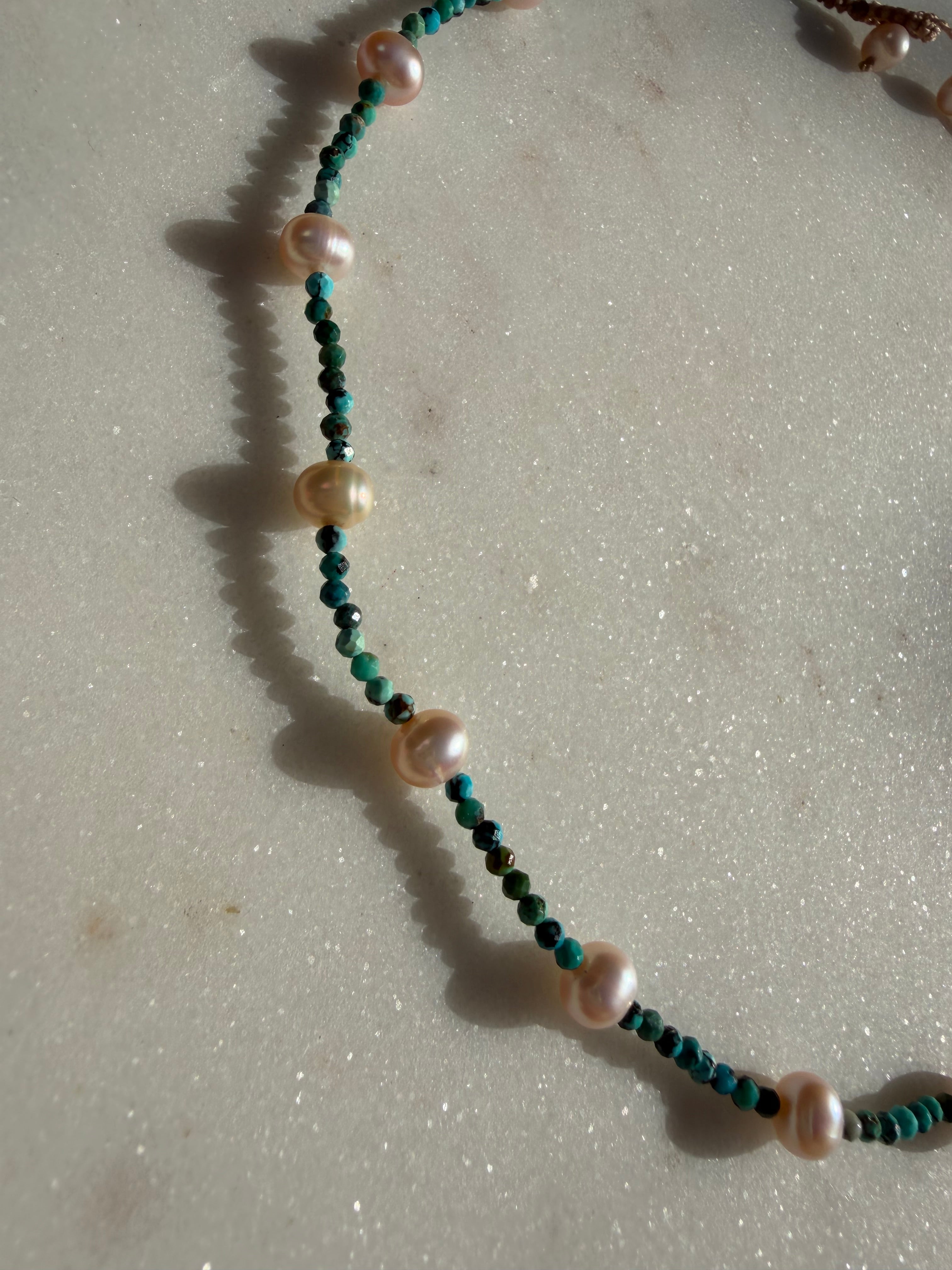 Seafoam Pearl Necklace