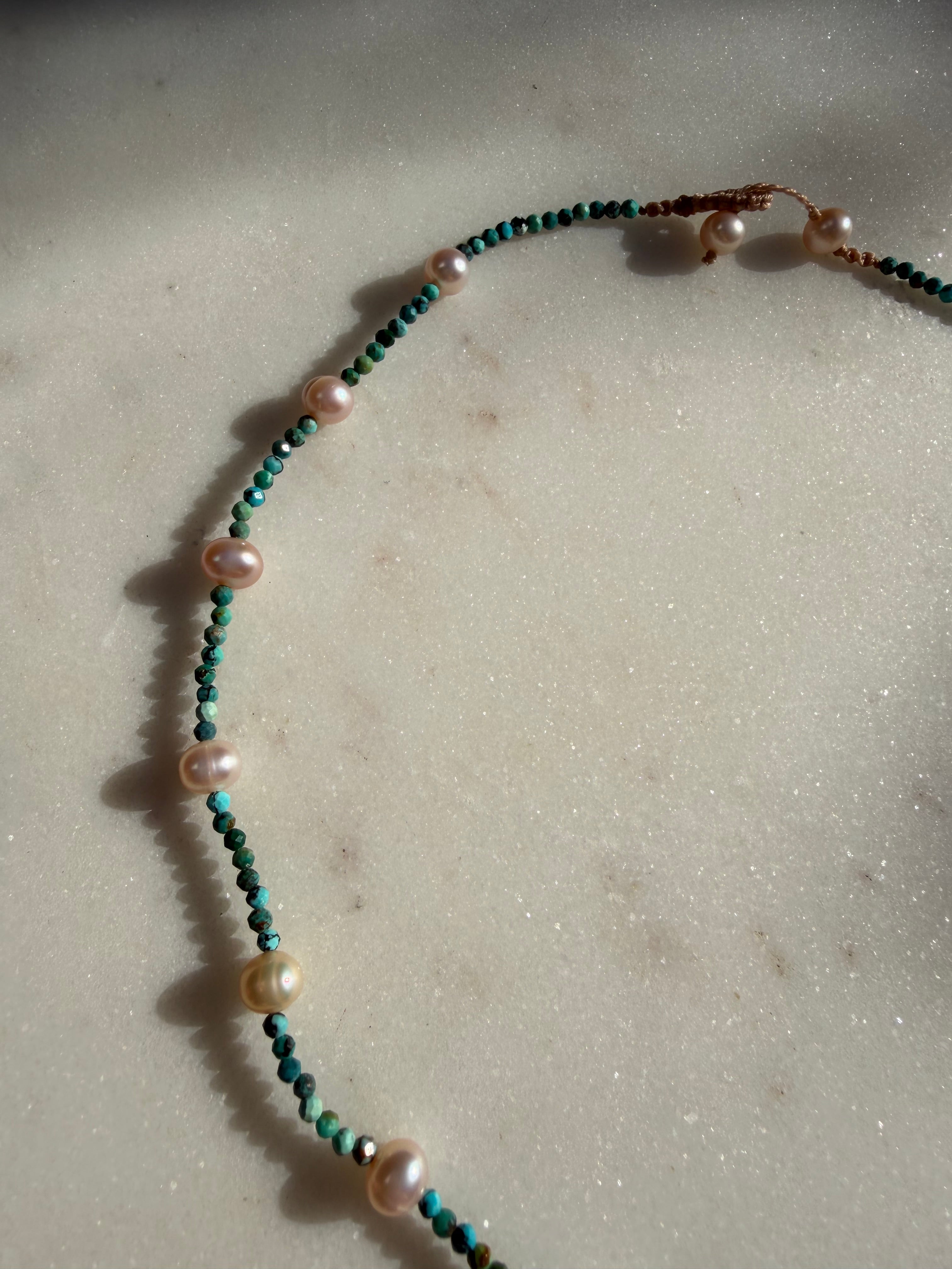 Seafoam Pearl Necklace