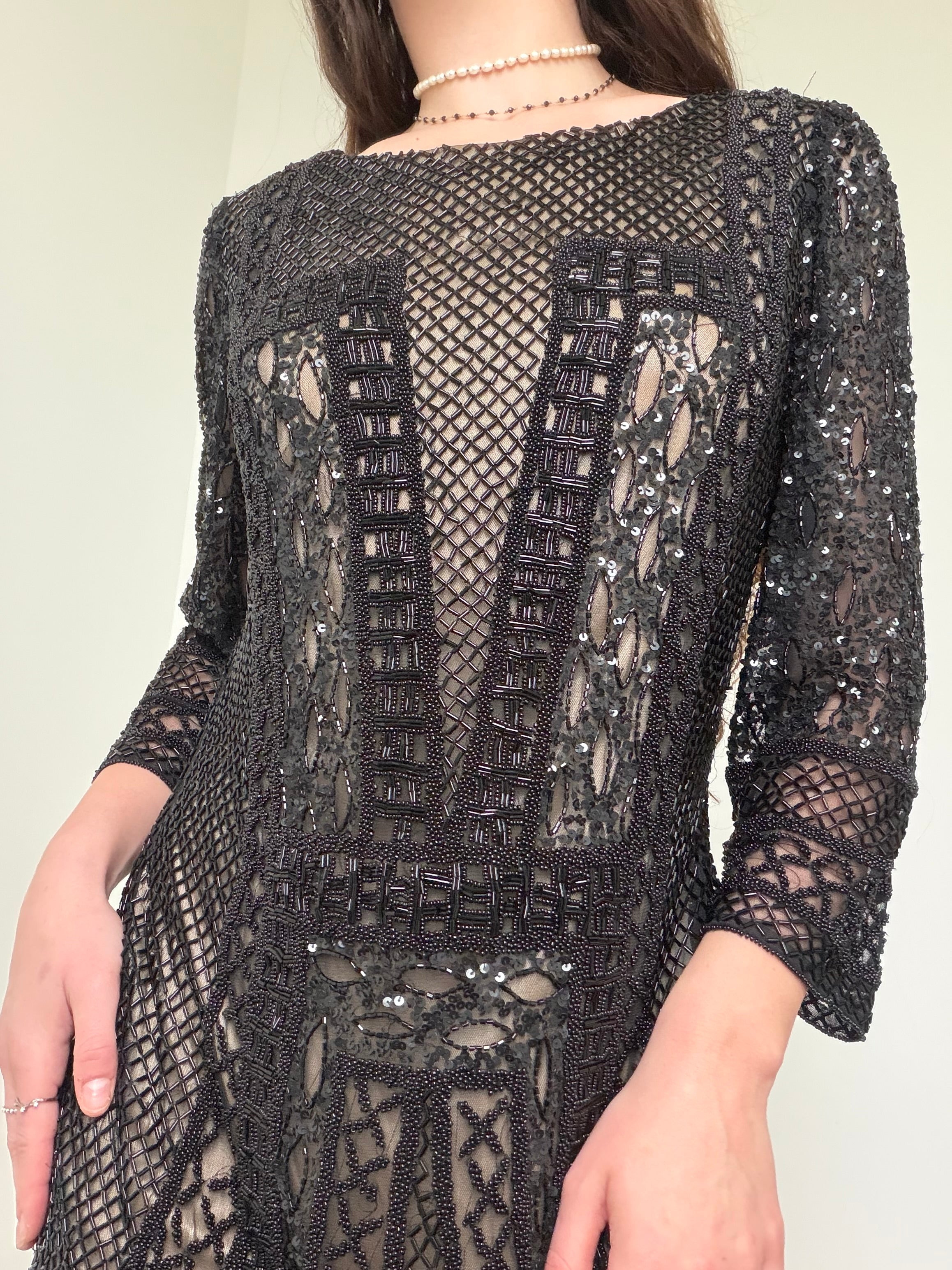 Queen Of The Midnight Sequin Dress