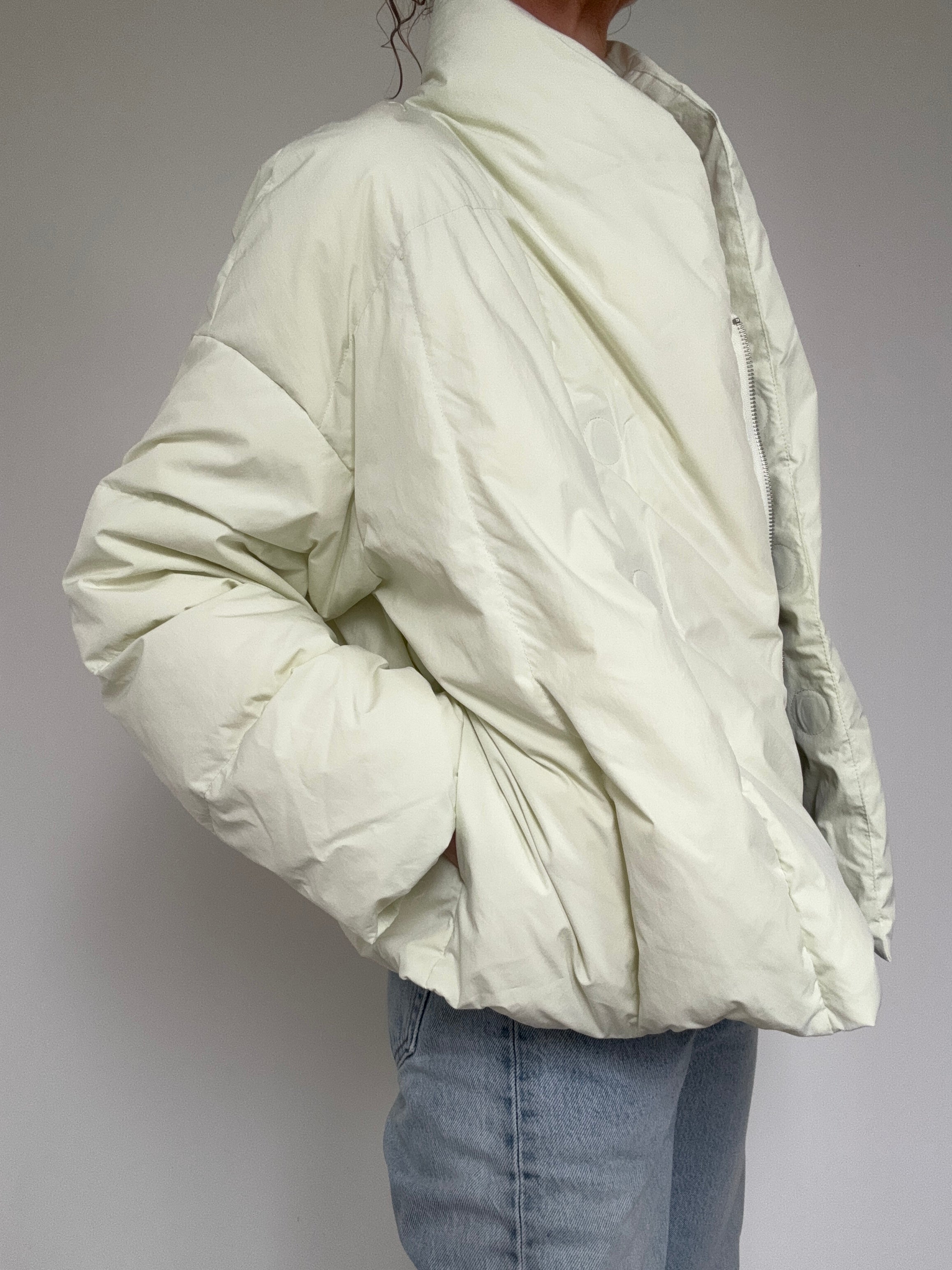 Lime Kimono Puffer | Jackets