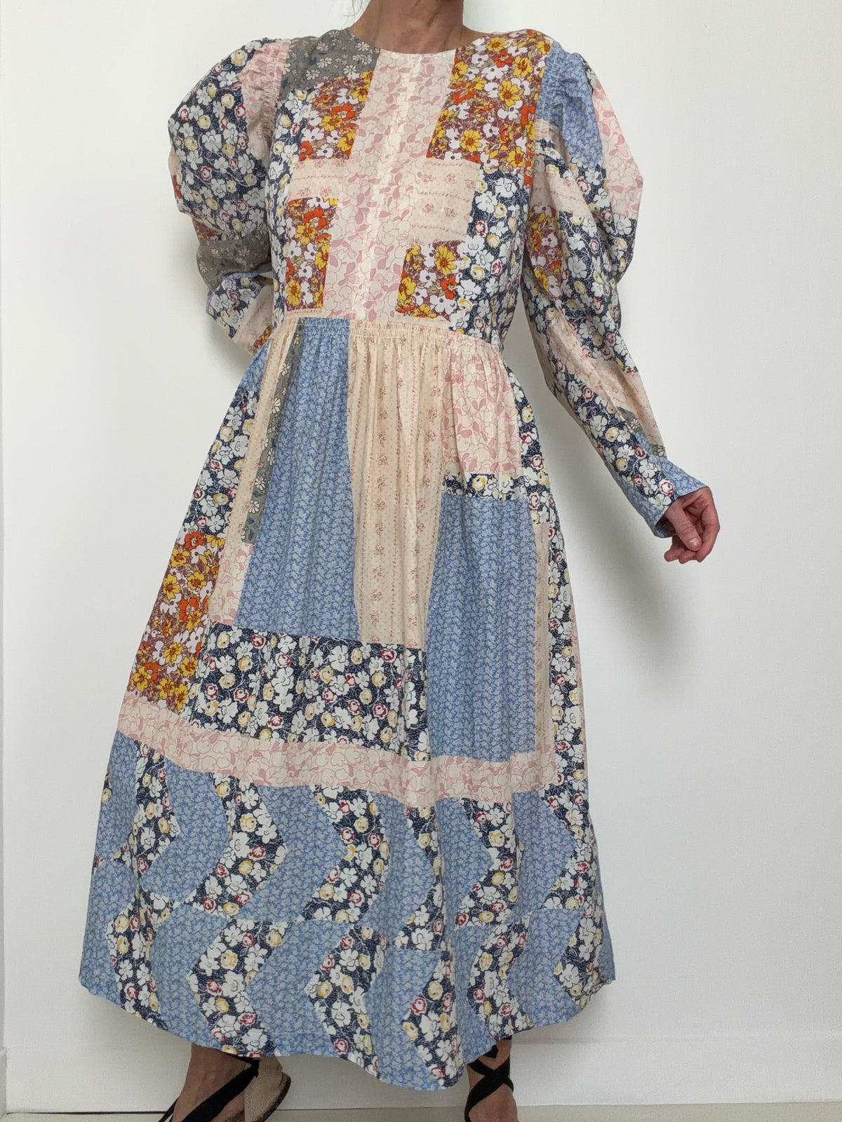 Patchwork Cotton Dress