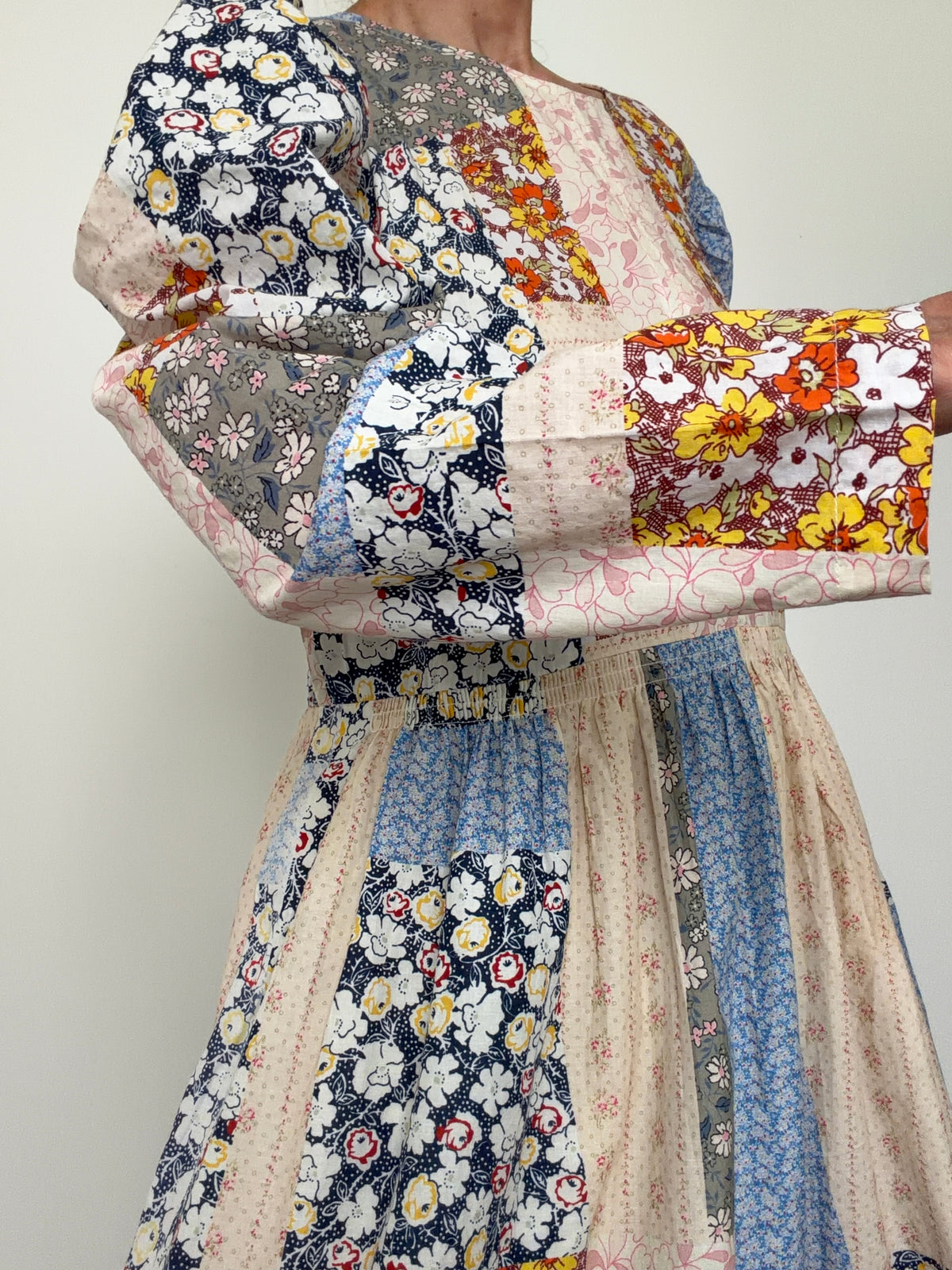 Patchwork Cotton Dress
