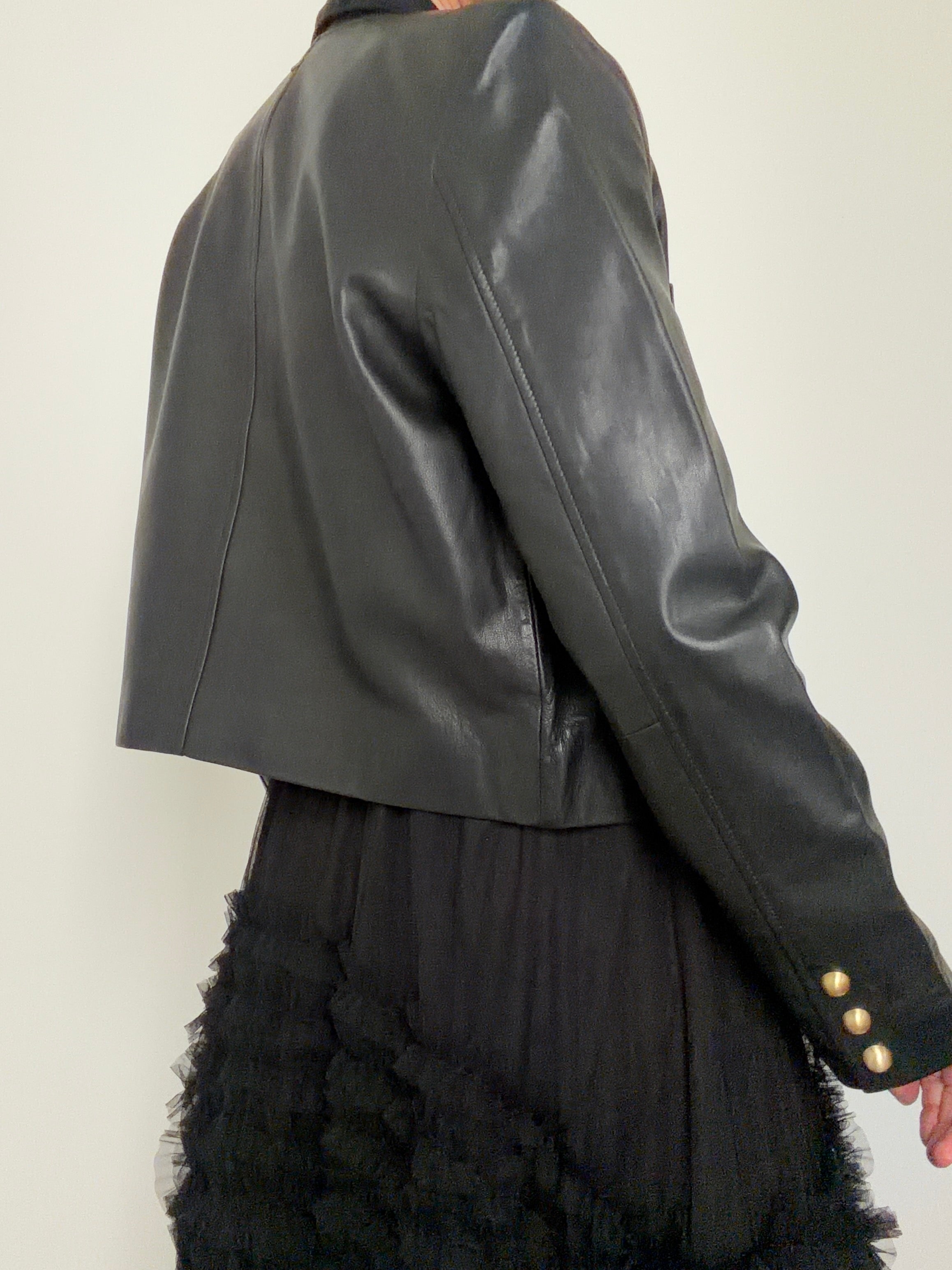Leather Jacket With Four Pockets